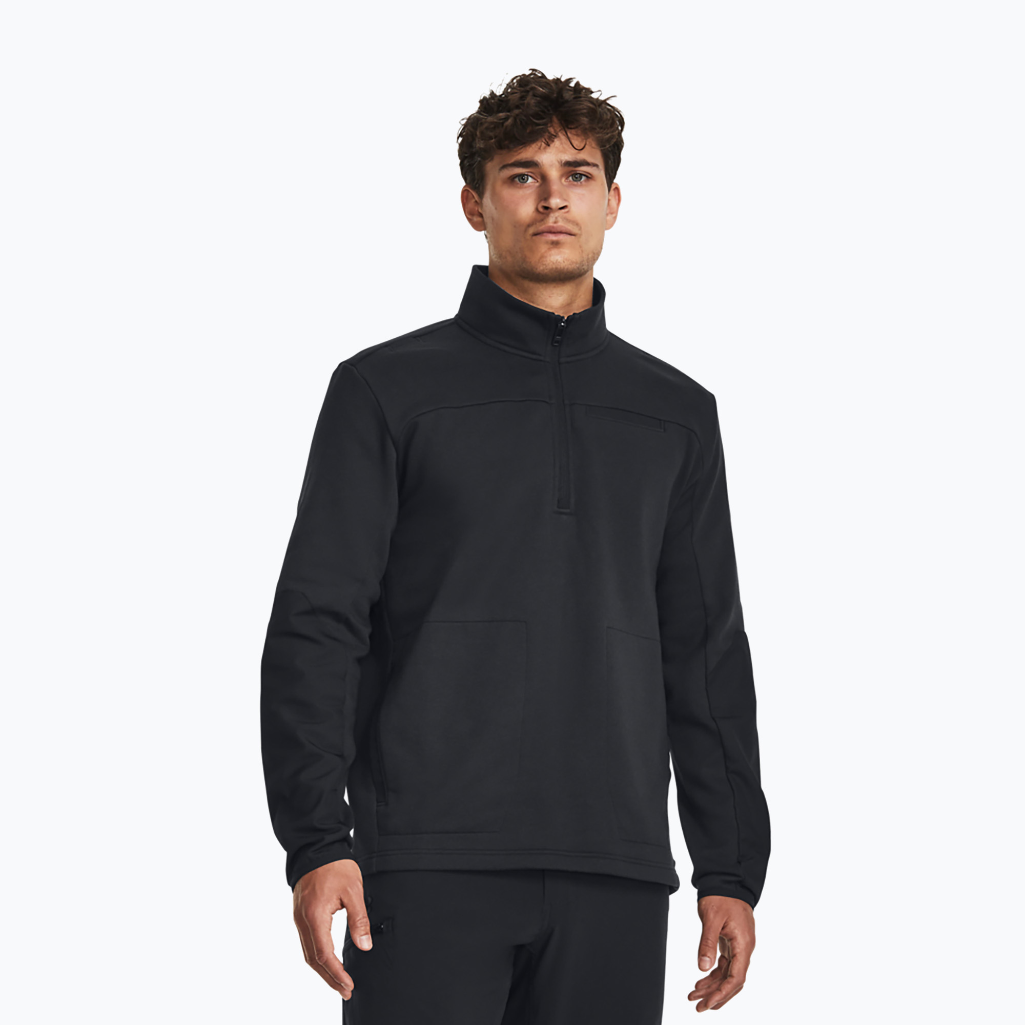 Pánská mikina Under Armour Tactical Rival Job Fleece 1/4 Zip black / black / black (Tactical Rival Job Fleece 1/4 Zip 1379203-001)
