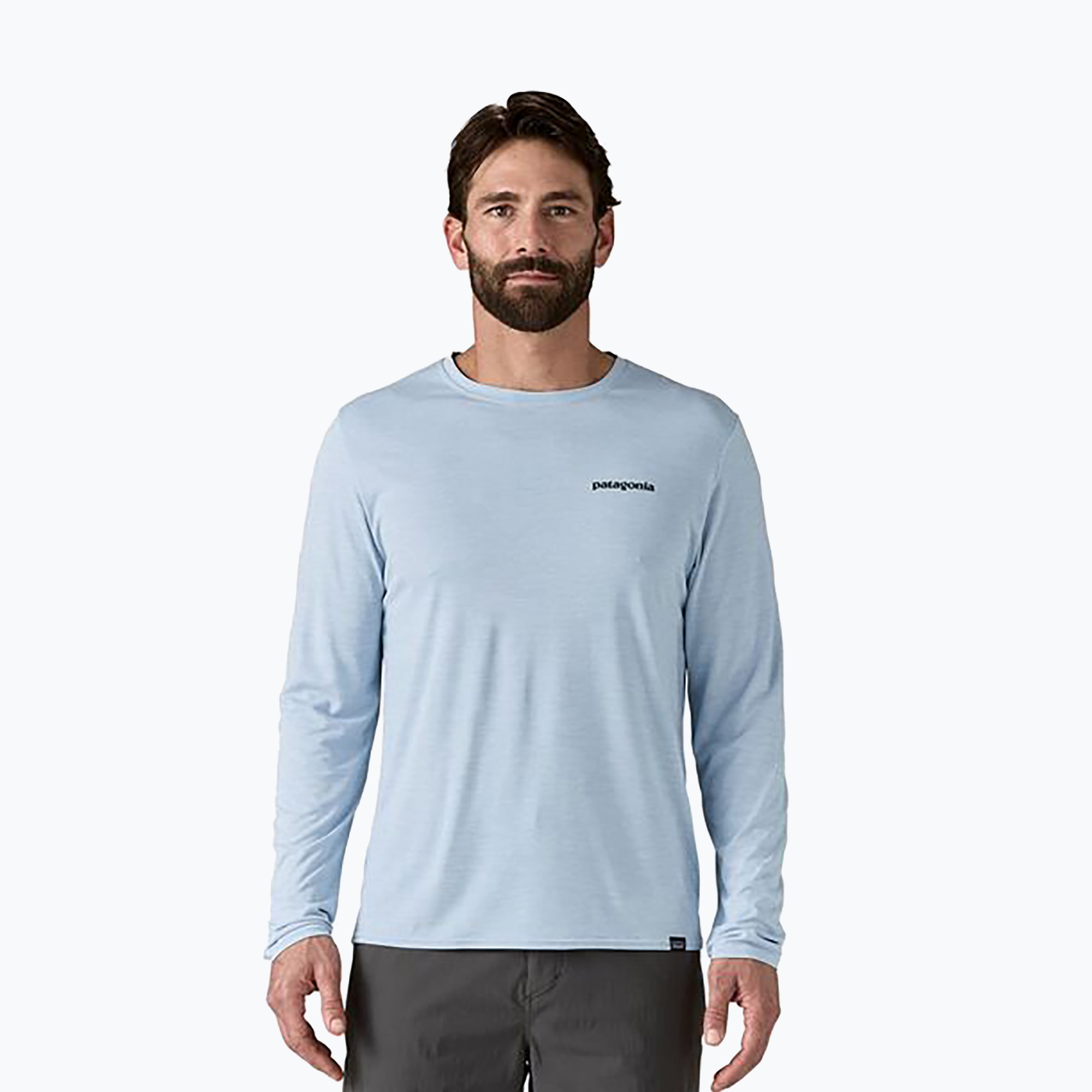 Pánské tričko longsleeve Patagonia Cap Cool Daily Graphic Shirt-Waters fitz roy trout/fleck blue (Cap Cool Daily Graphic Shirt-Waters 45170)
