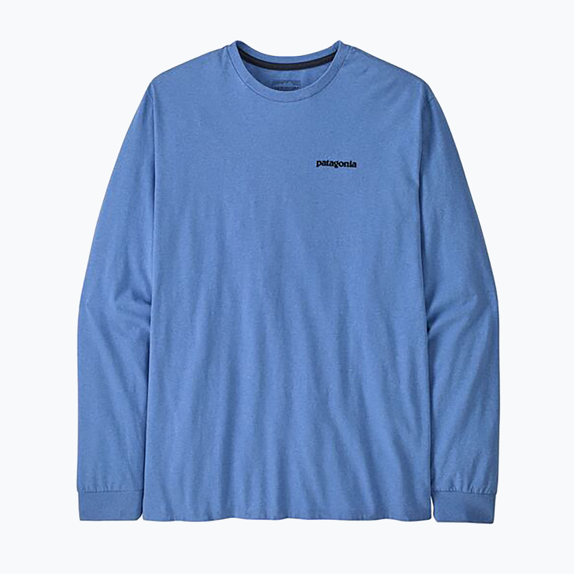 Pánské tričko longsleeve Patagonia P-6 Logo Responsibili abundant blue