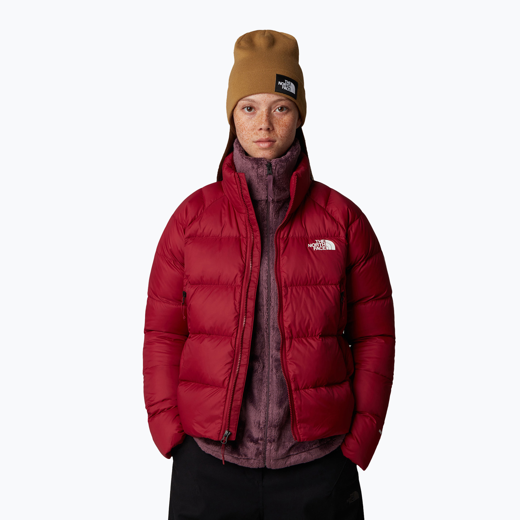 Dámská péřová bunda The North Face Hyalite Down Jacket beetroot (Hyalite Down Jacket NF0A3Y4S1IX1)