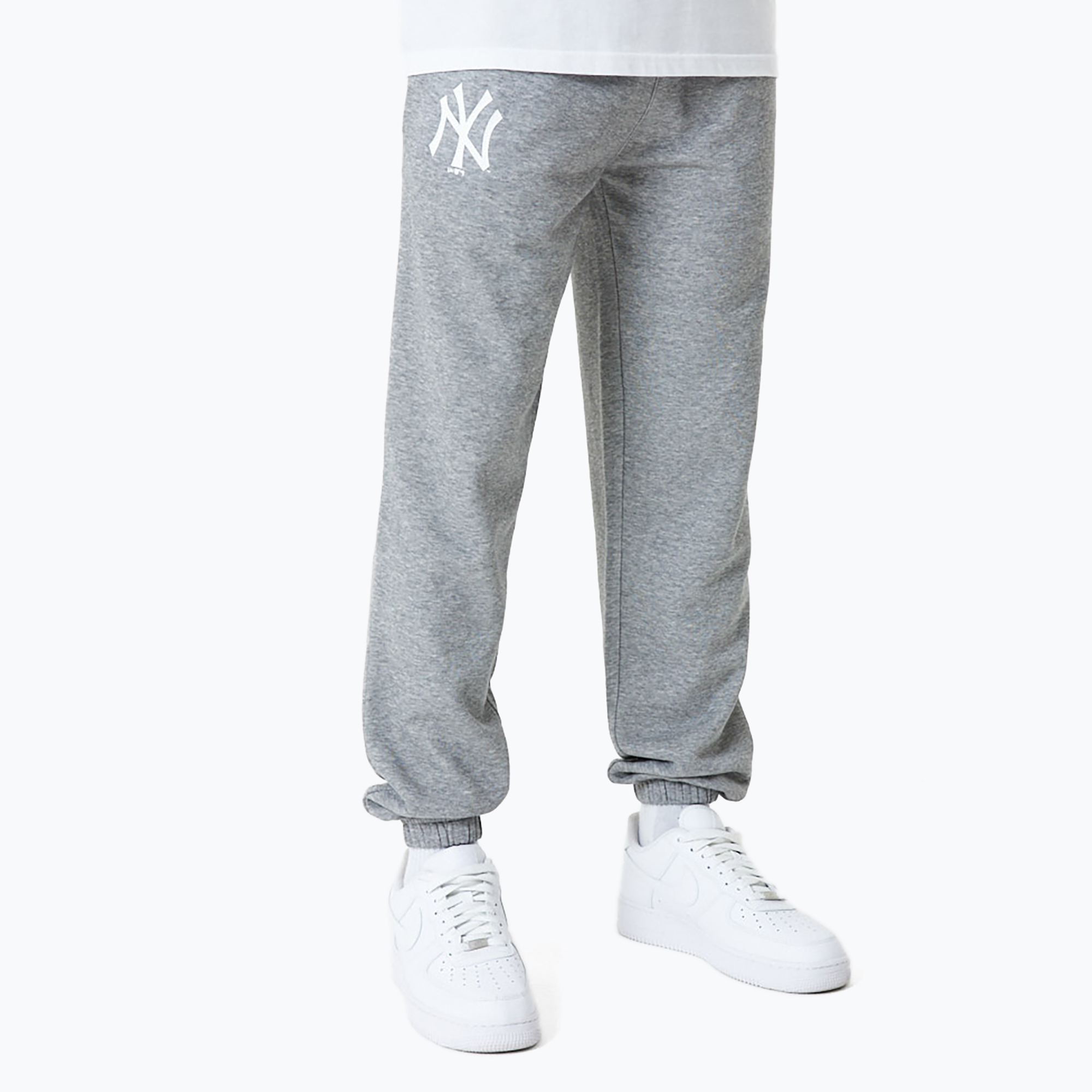 Pánské kalhoty New Era MLB Essentls Jogger New York Yankees grey med (MLB Essentls Jogger New York Yankees 60416729)