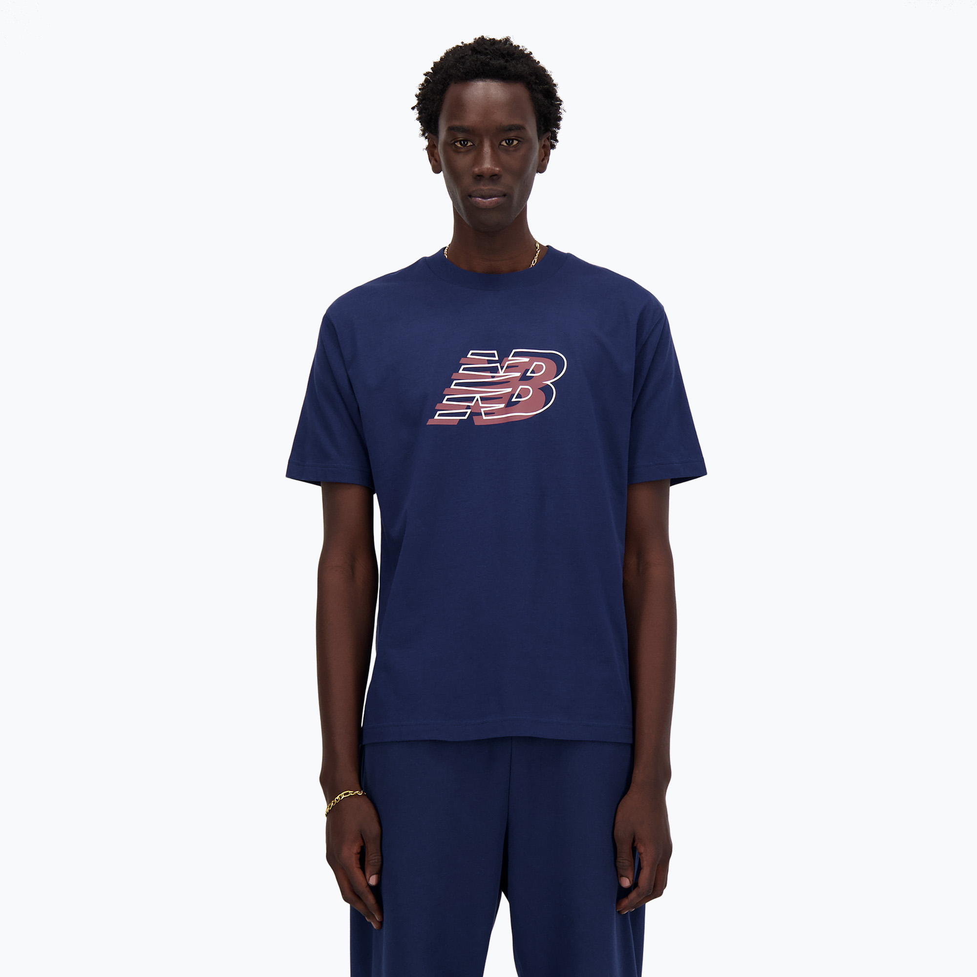 Pánské tričko New Balance Graphic nb navy (Graphic MT41526NNY)