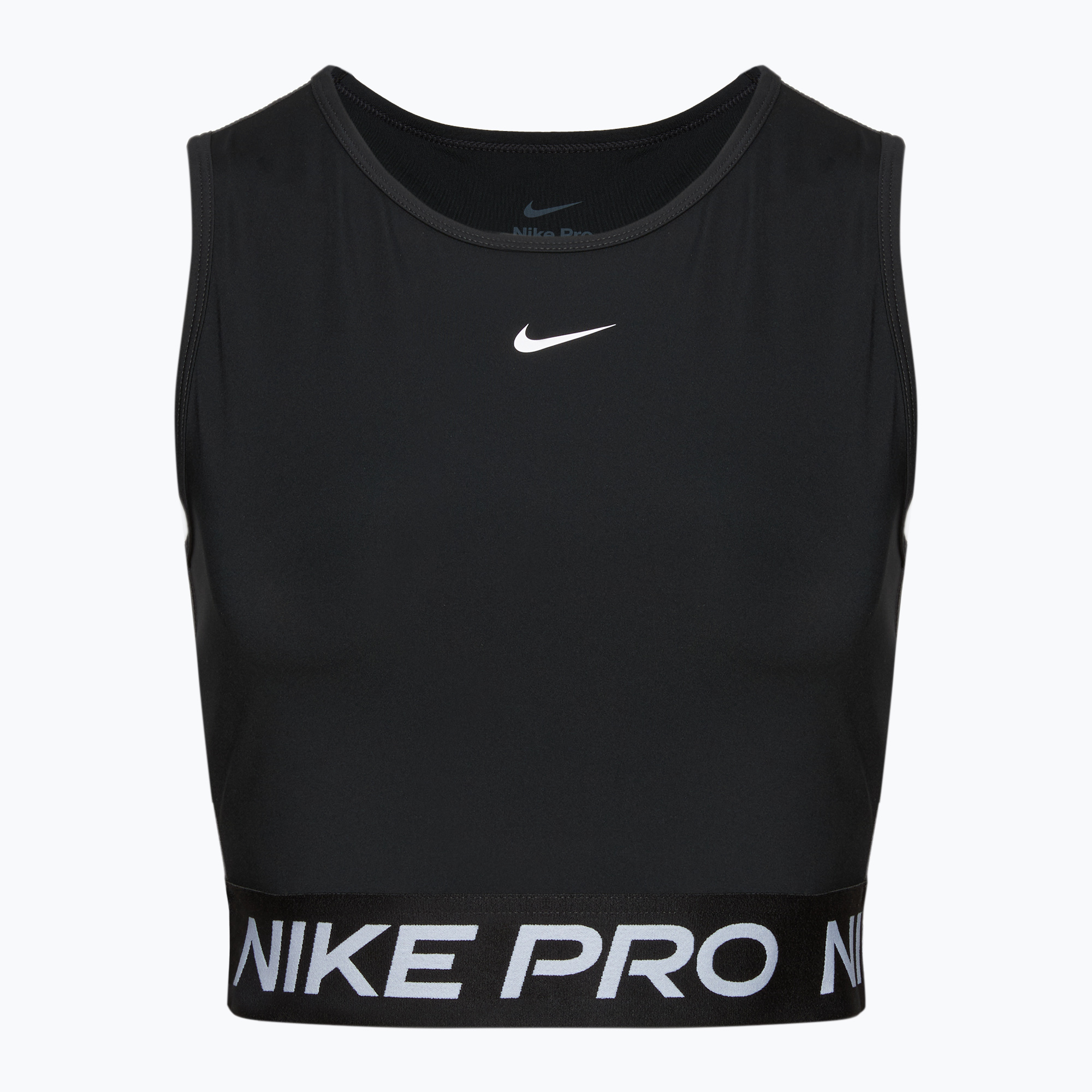 Dámské fitness  tílko  tank top  Nike Pro Dri-Fit black/white (Pro Dri-Fit FZ3615-010)