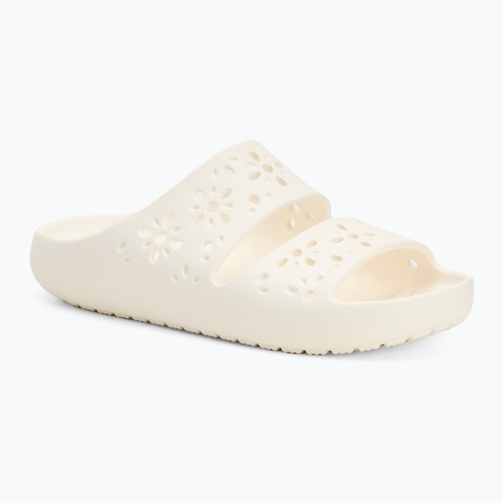 Nazouváky  Crocs Classic Floral Cutout Sandal chalk (Classic Floral Cutout Sandal 210966-0WV)