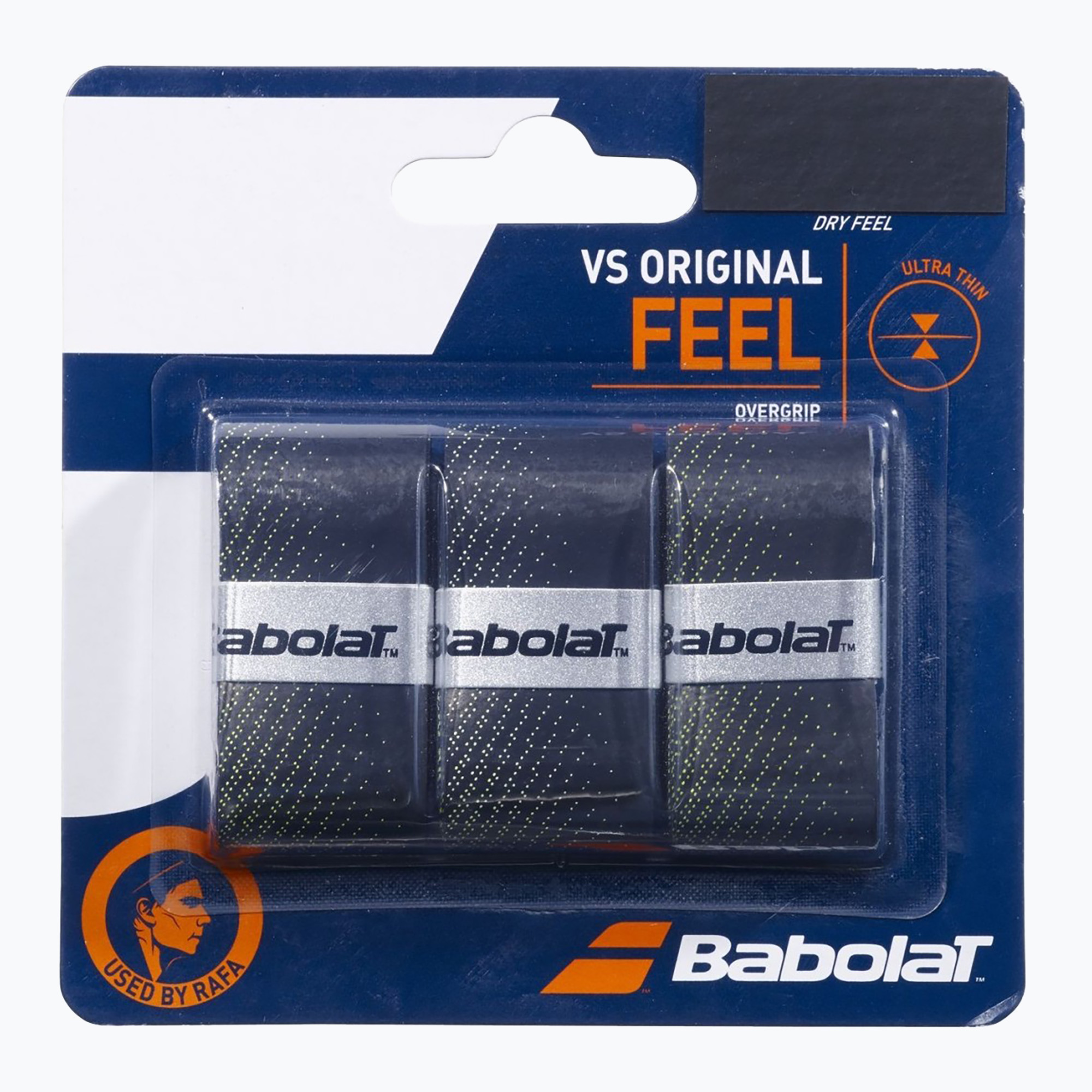 Omotávky na tenisové rakety Babolat Vs Original 3 ks black/fluo yellow (Vs Original 653040)
