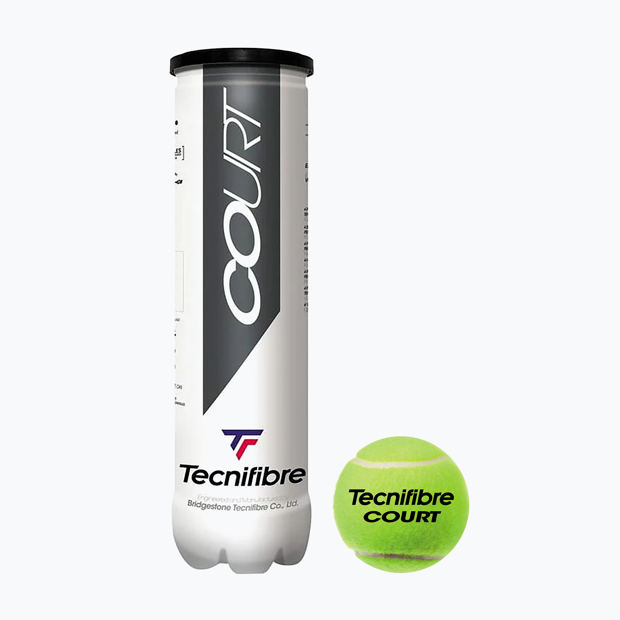 Tenisové míče Tecnifibre Court 4 x 36 plechovek žluté 60COUR364N (Court 4 60COUR364N)