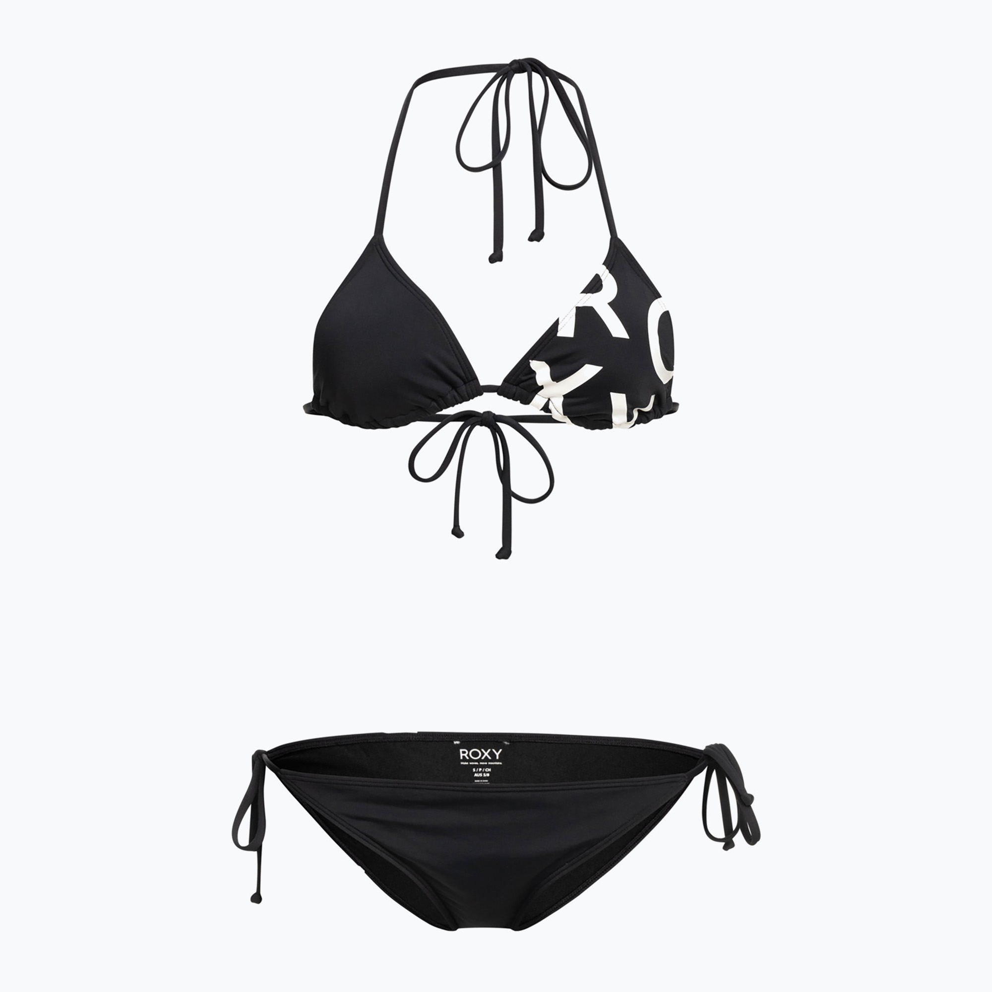 Dámské dvoudílné plavky ROXY Beach Classics Tie Side anthracite (SD BE CL Tiki Tri Reg TS ERJX203490)