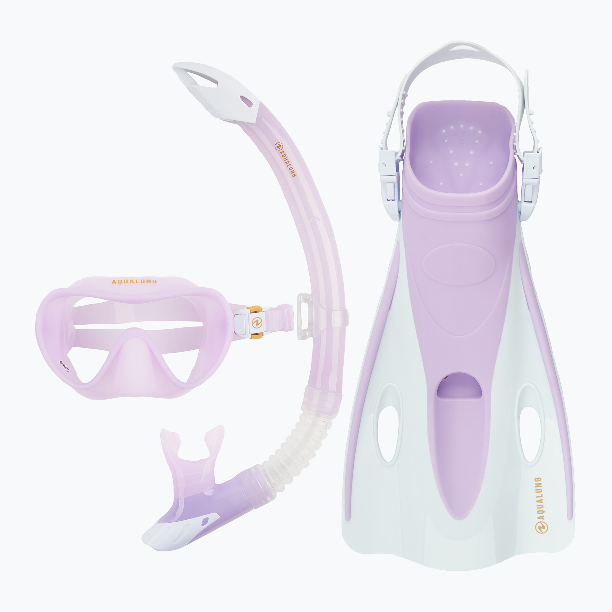 Šnorchlovací sada Aqualung Nabul maska + šnorchl  + ploutve  translucid purple (Nabul SR4190509SM)