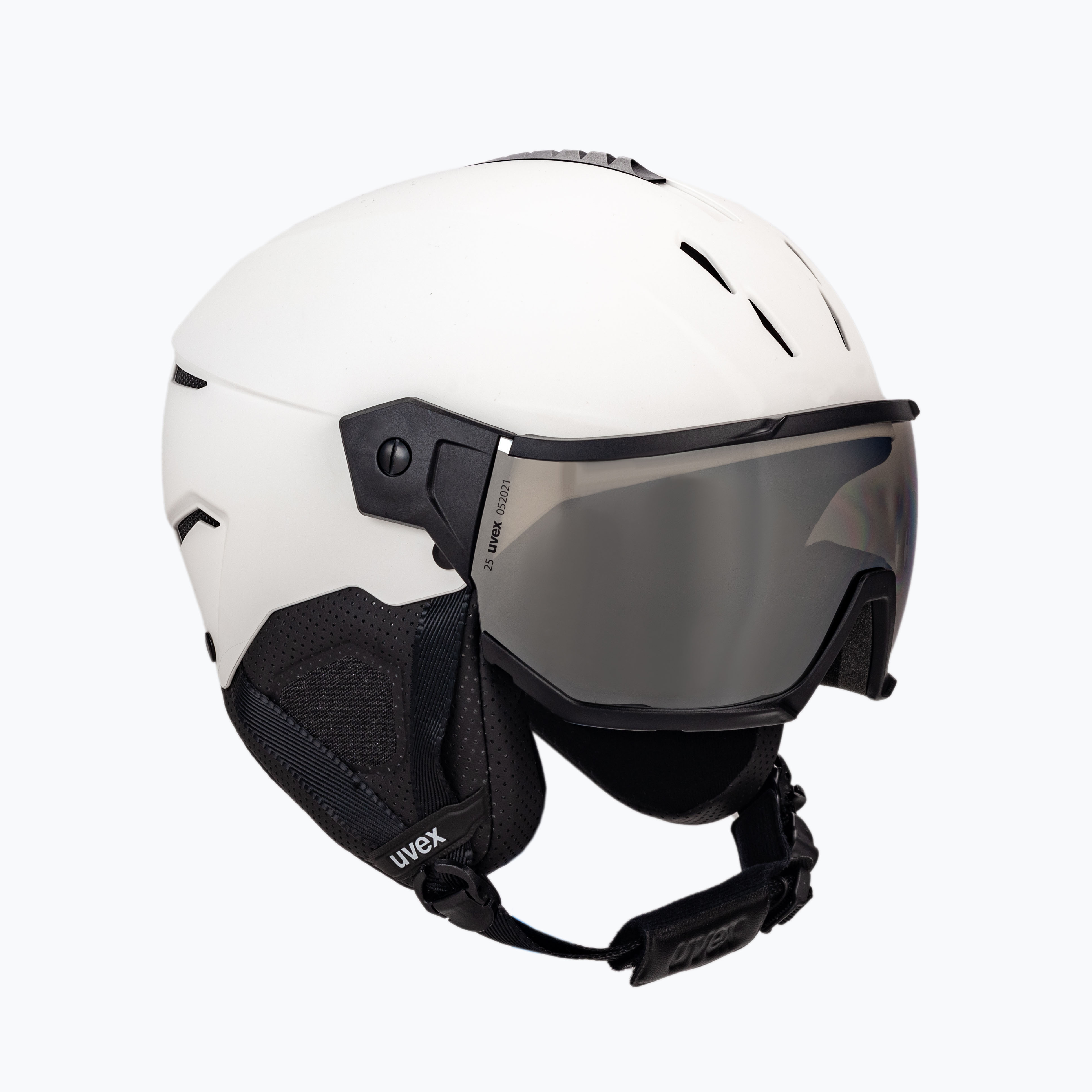 Lyžařská helma UVEX Instinct visor bílá 56/6/260/50 (Instinct Visor 56/6/260/50/03)