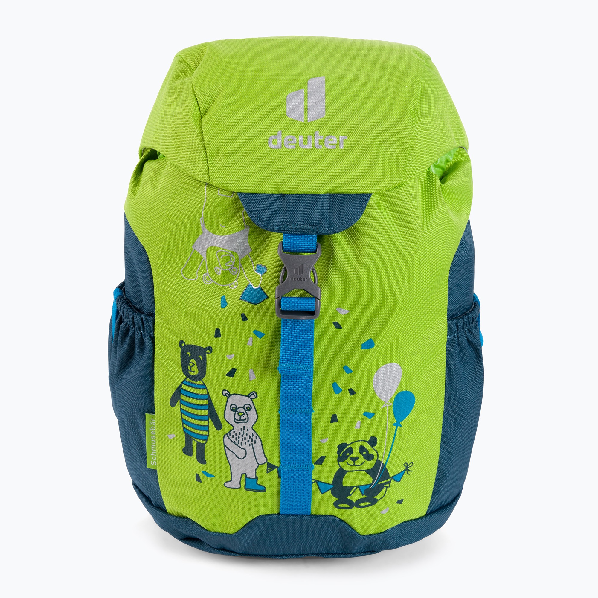 Dětský turistický batoh Deuter Schmusebar 8 l zeleno-tmavě modrý 361012123110 (Schmusebar 8 361012123110)