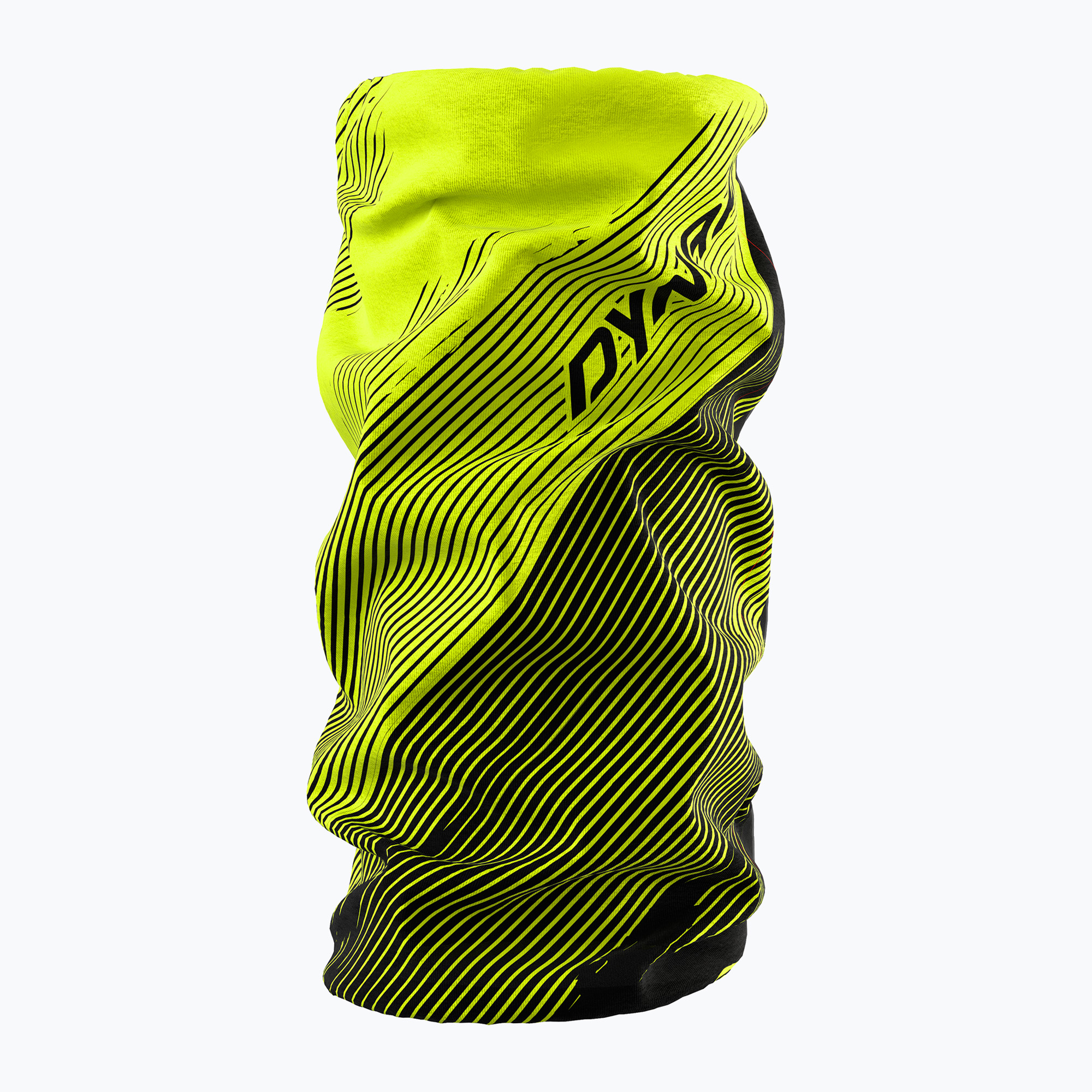Multifunční šátek DYNAFIT Logo Neck Gaiter neon yellow/striped (Logo Neck Gaiter 08-0000071416)