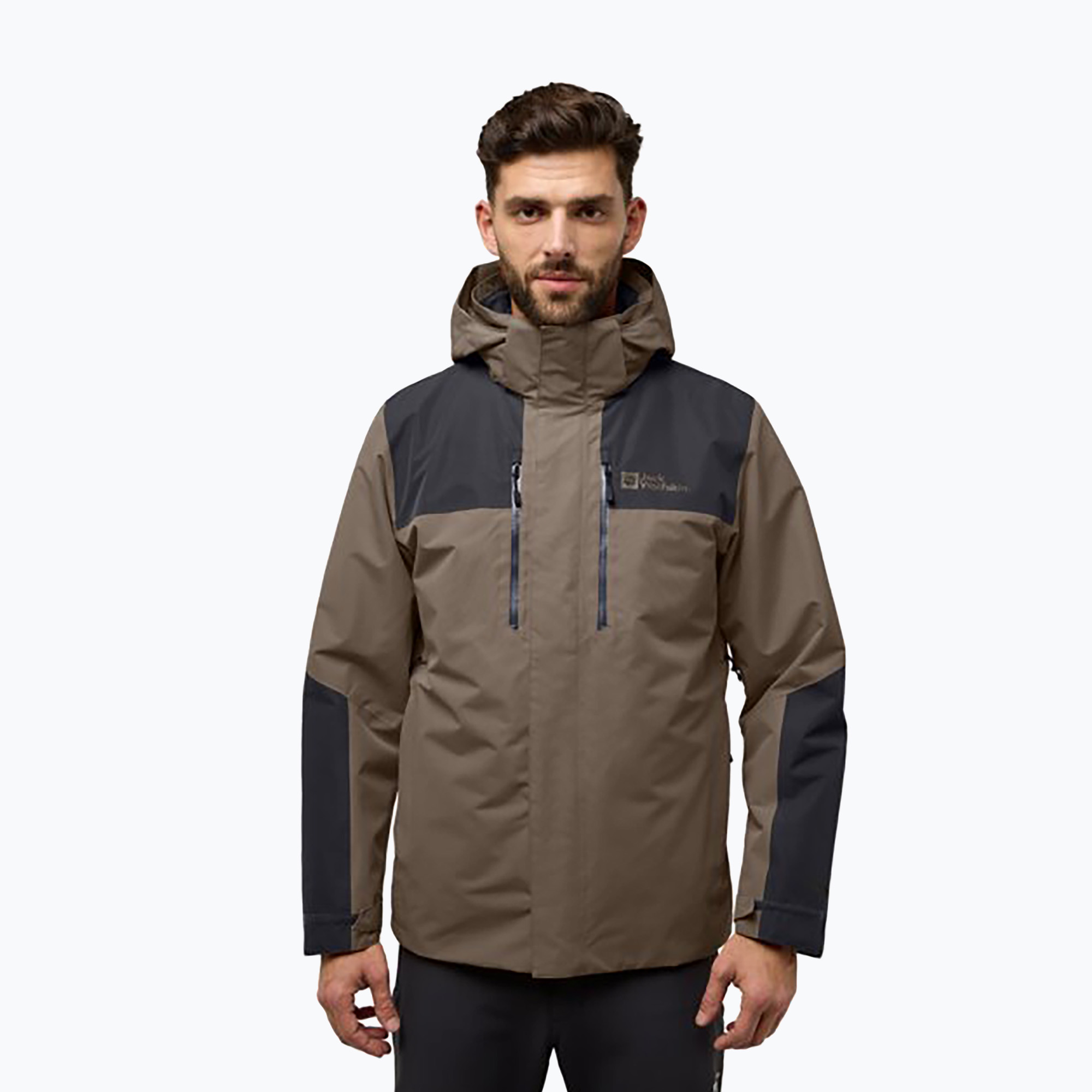 Pánská bunda 3v1  Jack Wolfskin Jasper 3In1 cold coffee (Jasper 3In1 A61858_5719_A10)