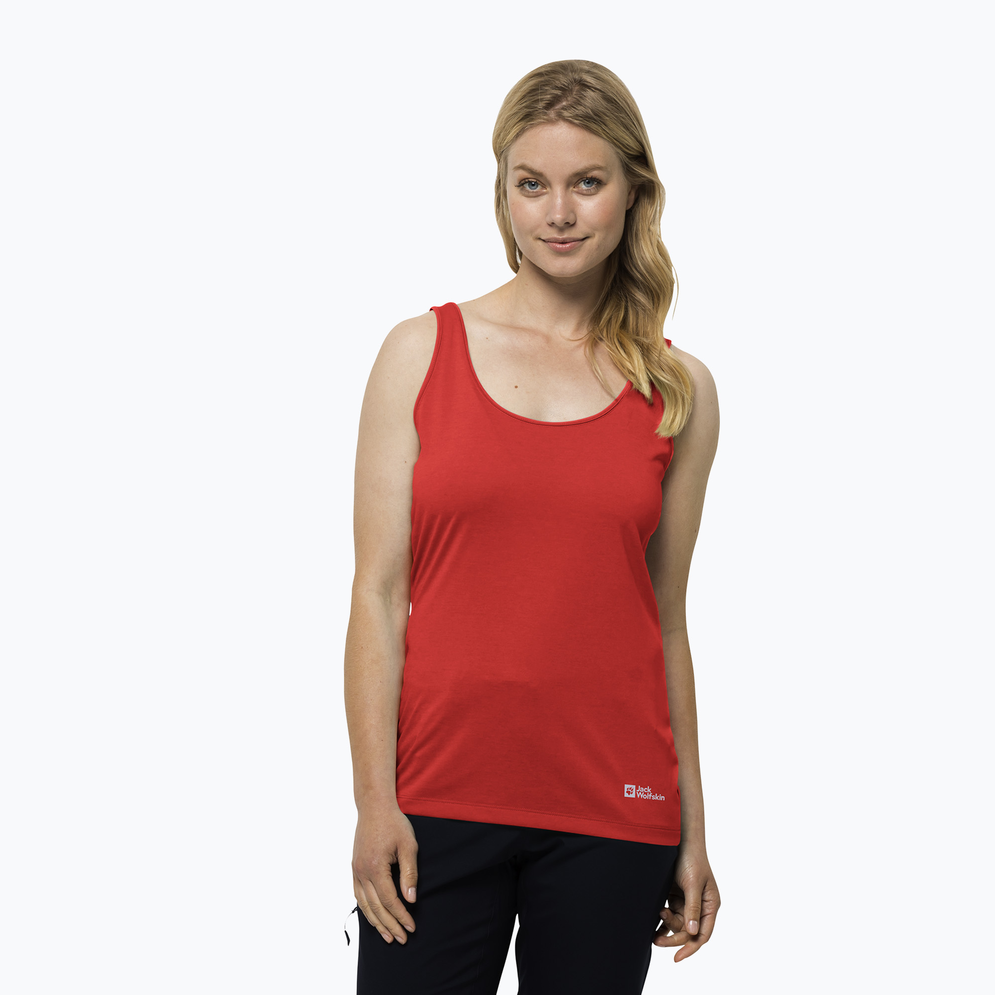 Dámské trekingové tričko  Jack Wolfskin Pack & Go Tank oranžové 1807283 (Pack & Go Tank 1807283)