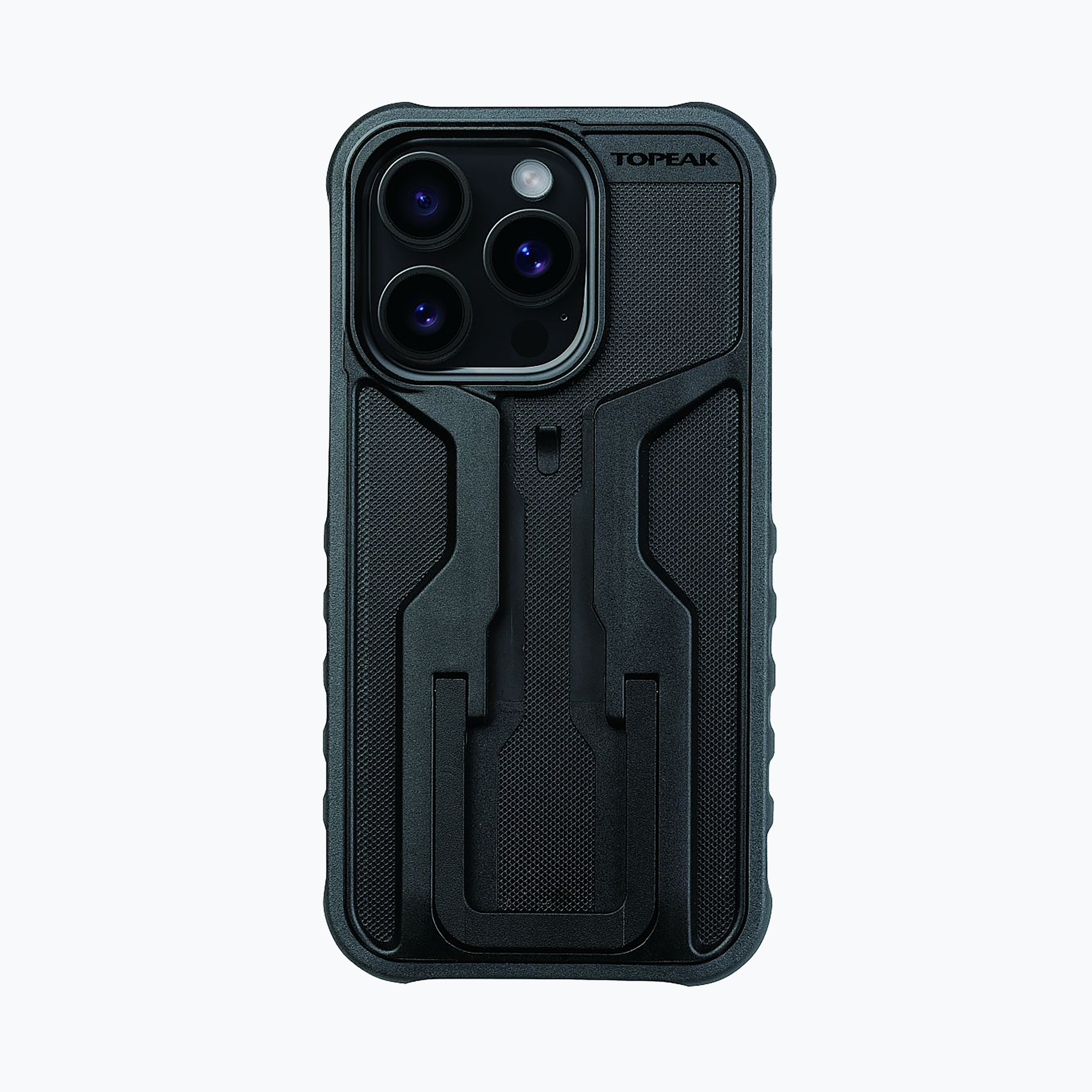 Pouzdro na telefon Topeak RideCase iPhone 15 Pro black/gray