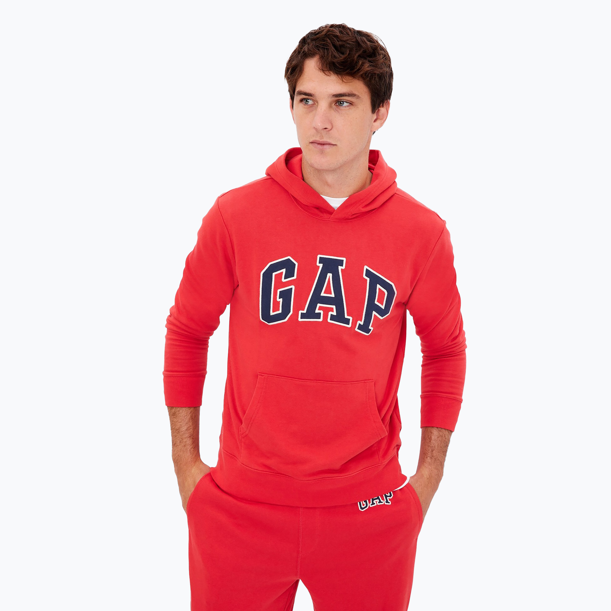 Pánská mikina GAP XLS FT Arch PO HD modern red (XLS FT Arch PO HD 490386)