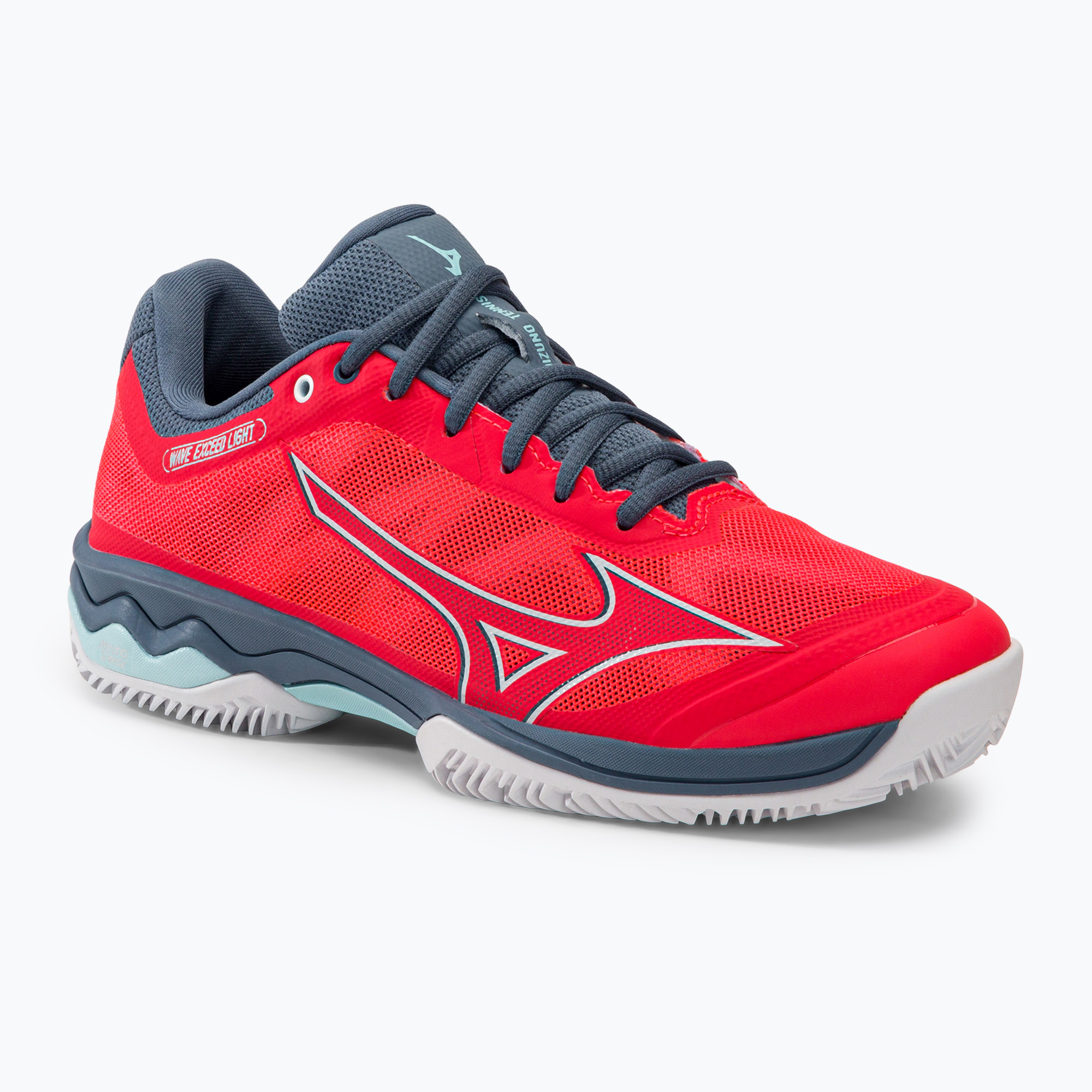 Dámská tenisová obuv Mizuno Wave Exceed Light CC Fierry Coral 2/White/China Blue 61GC222158 (Wave Exceed Light CC 61GC222158)