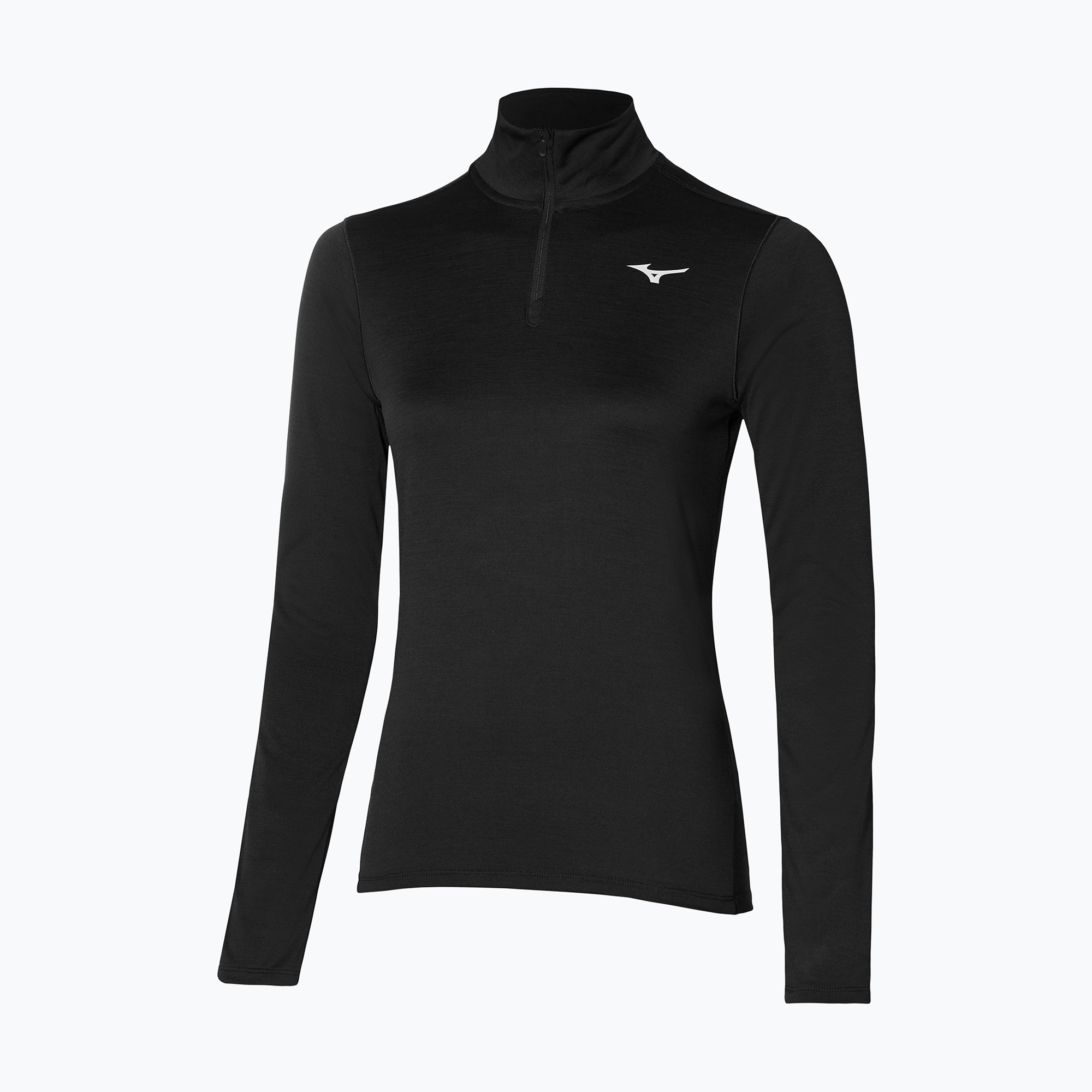 Dámské běžecké tričko longsleeve  Mizuno Impulse Core Half Zip black (Impulse Core Half Zip J2GAA71609)