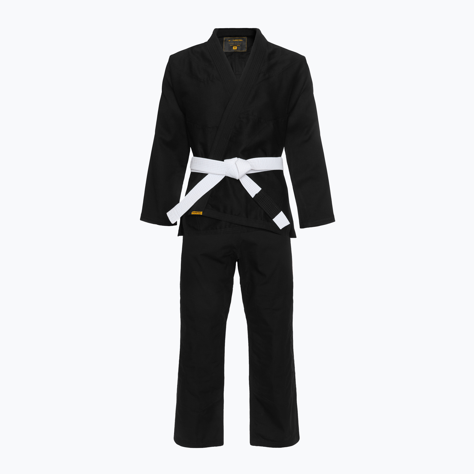 GI pro brazilské jiu-jitsu FUMETSU Ghost V-Lite BJJ black/yellow (Ghost V-Lite BJJ FUM-0280BY-1)