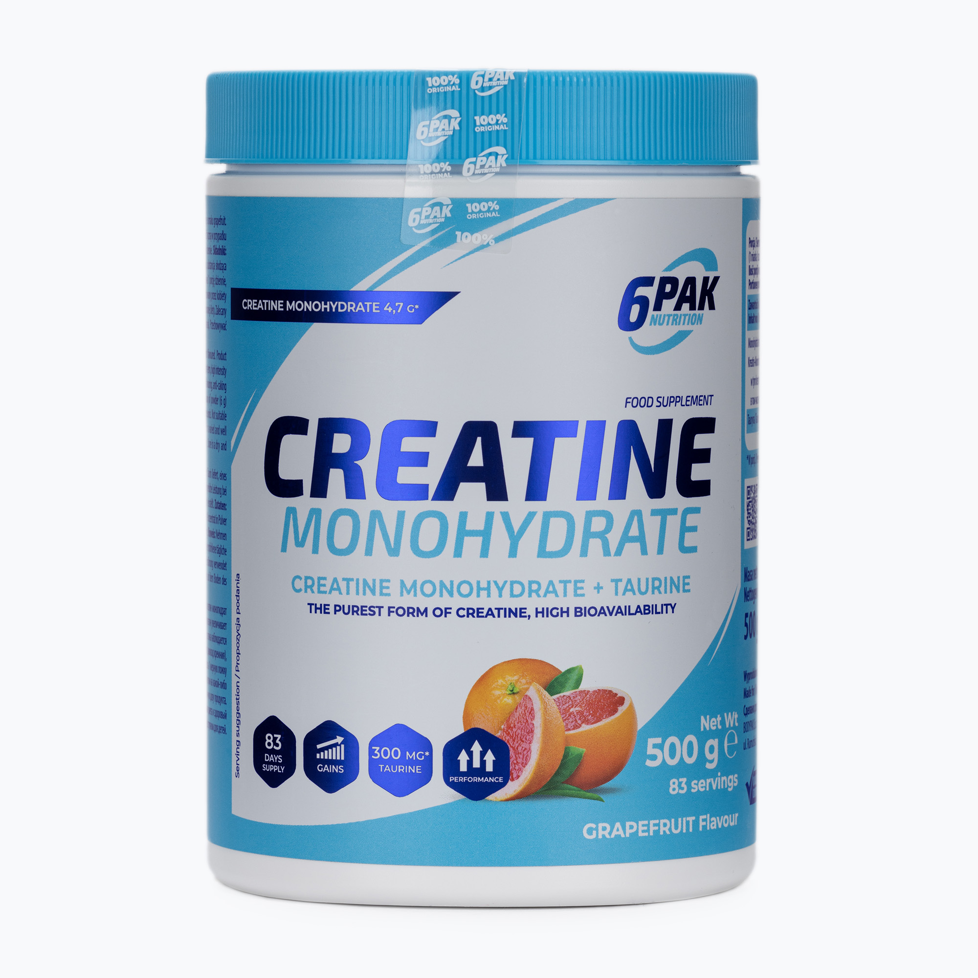Kreatin monohydrát 6PAK kreatin 500g grapefruit PAK/137#GREJP (Creatine Monohydrate PAK/137)