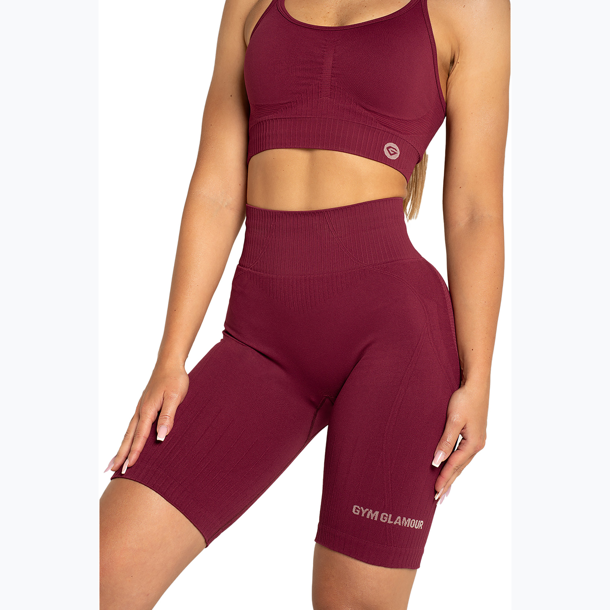 Dámské bikery Gym Glamour Push Up 2.0 merlot (Push Up 2.0 606-3)