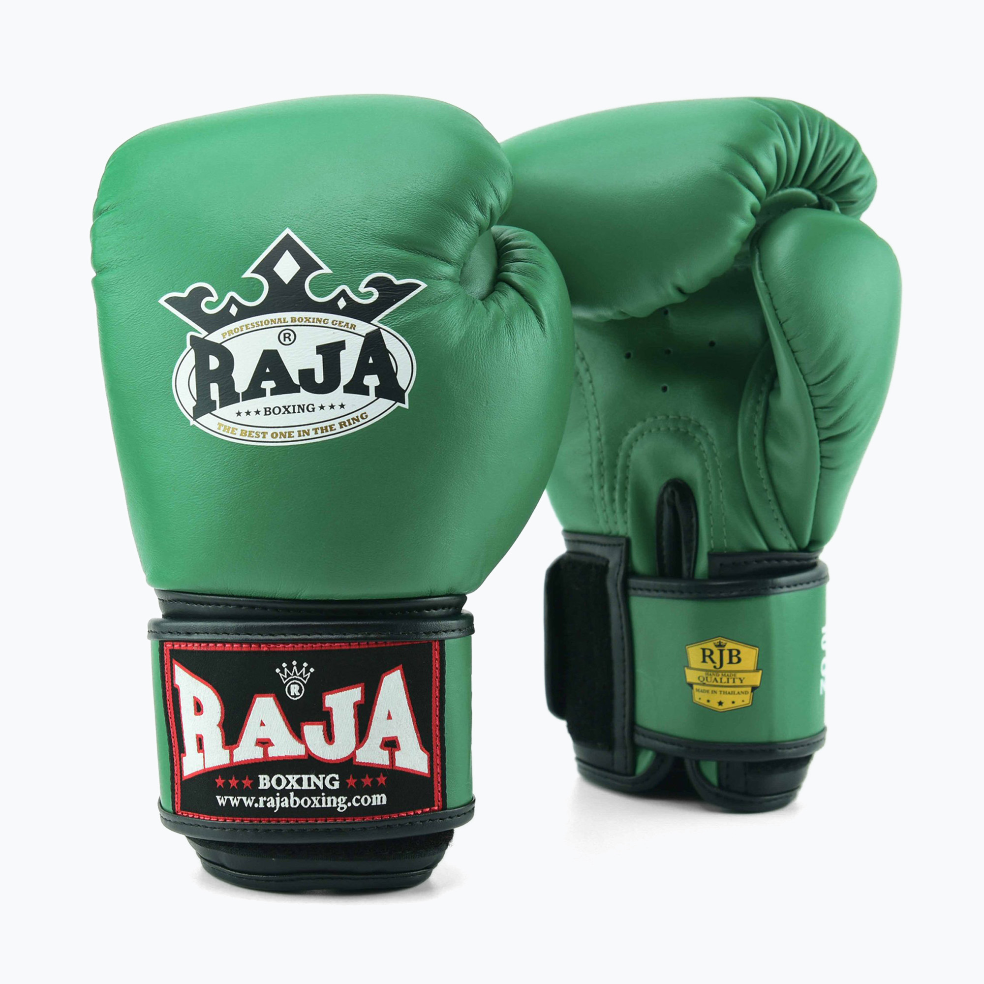 Boxerské rukavice RAJA BOXING Single Standard Genuine Leather green (Standard Genuine Leather RBGV-GL-1-GN)