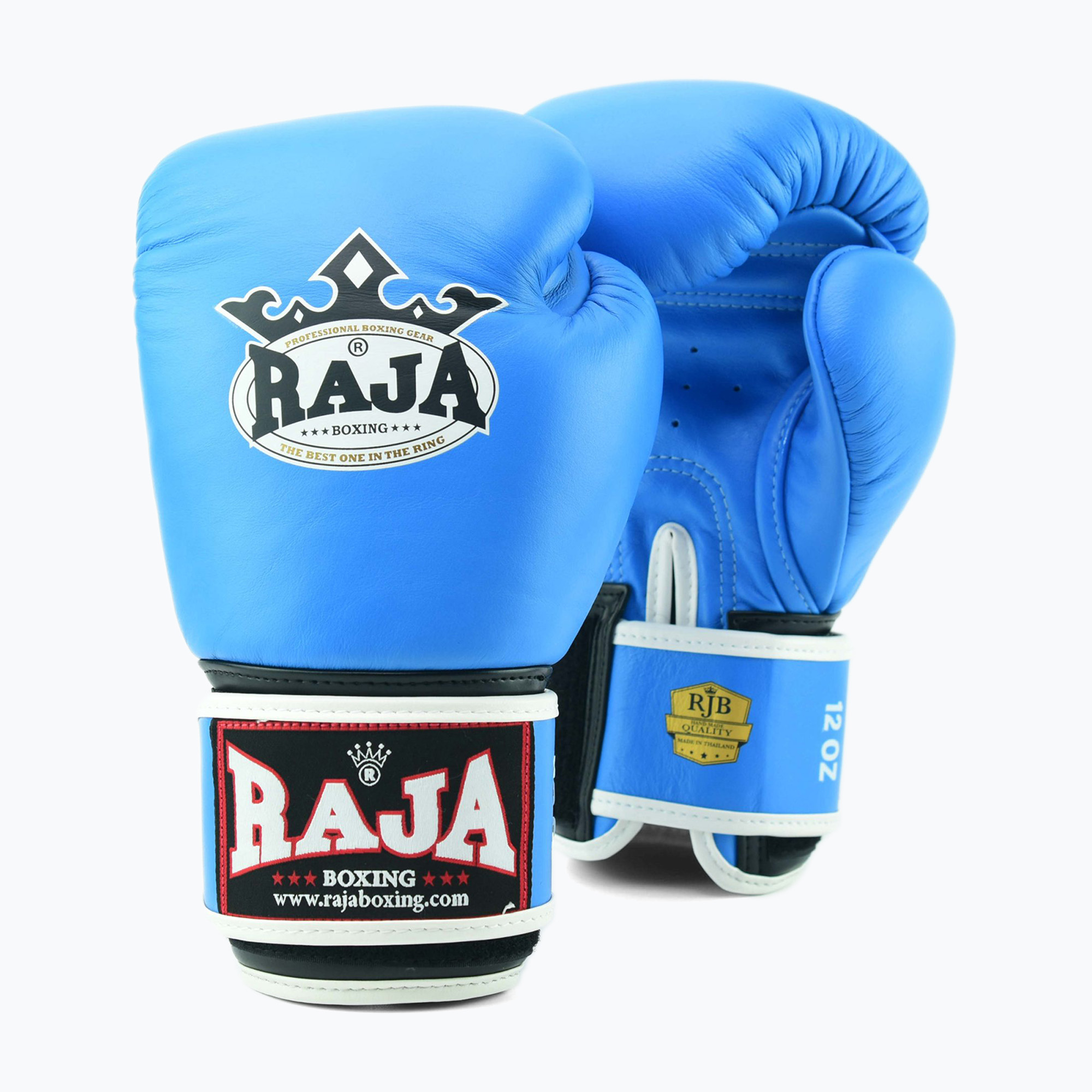 Boxerské rukavice RAJA BOXING Single Standard Genuine Leather light blue (Standard Genuine Leather RBGV-GL-1-LB)