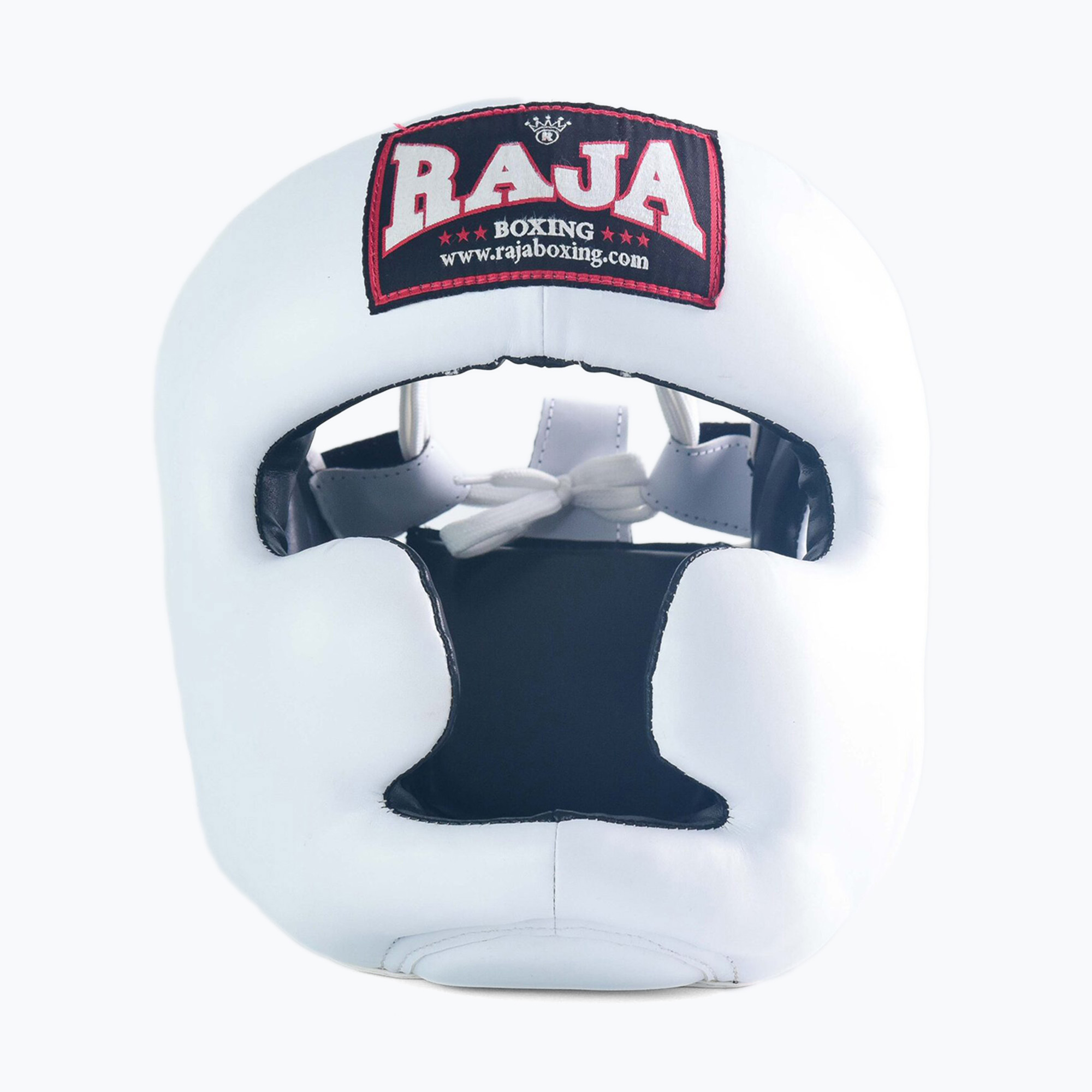 Boxerská helma RAJA BOXING Semi Leather white (Semi Leather RHG-SL-1-WH)