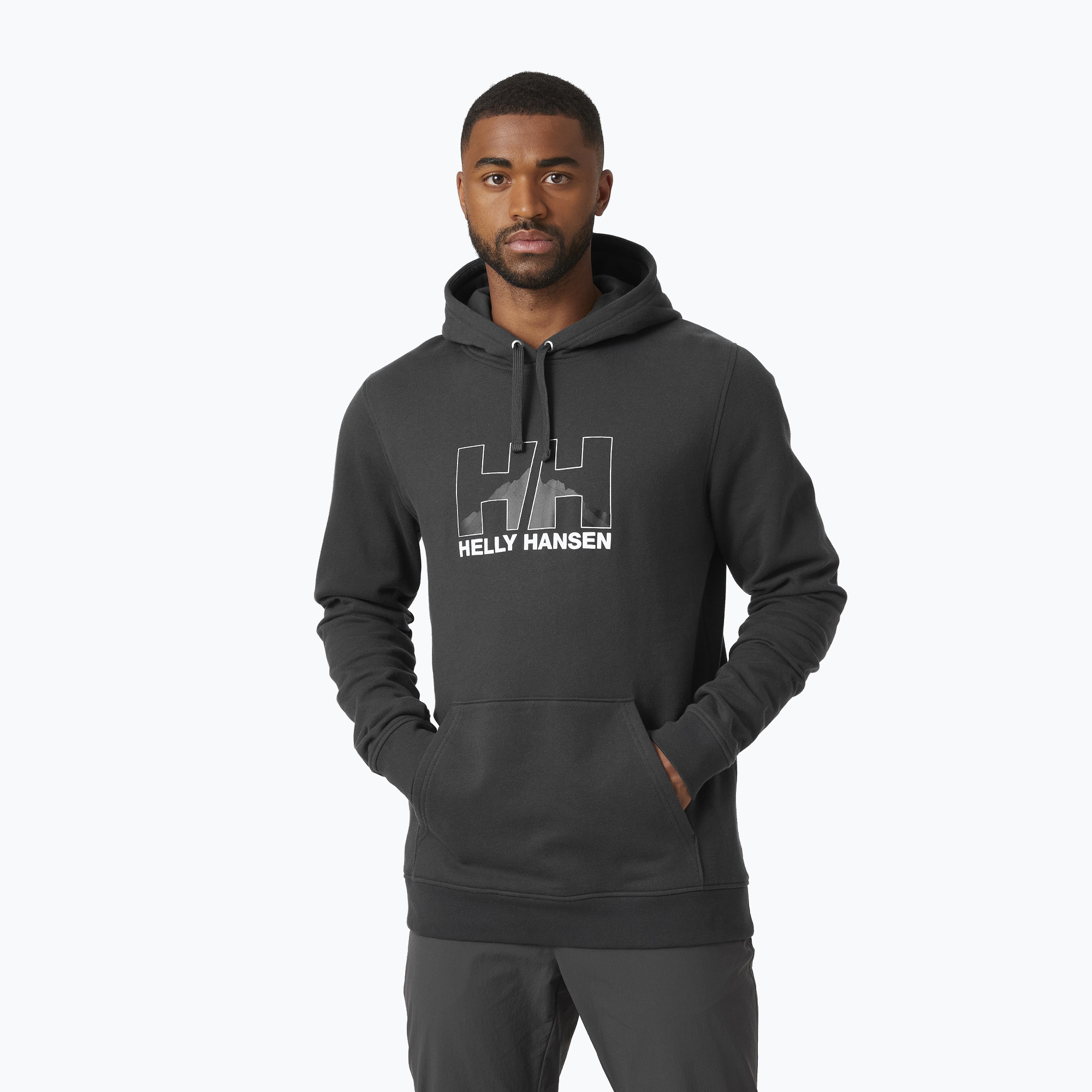 Pánská trekingová mikina Helly Hansen Nord Graphic Pull Over 981 šedá 62975