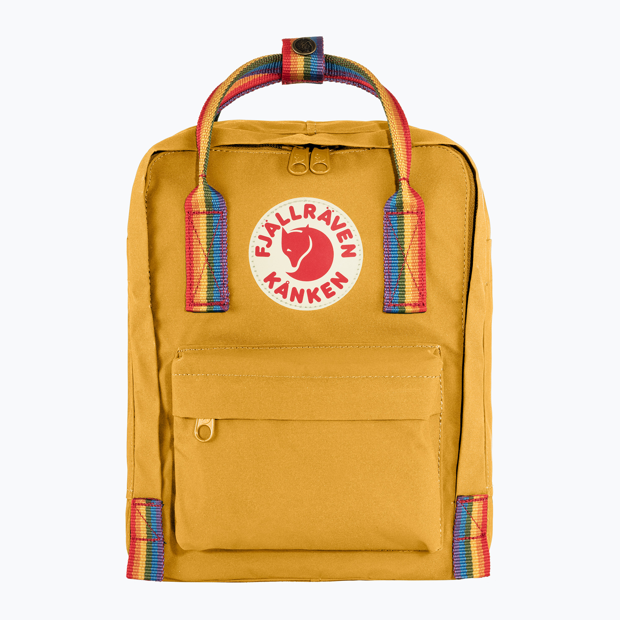 Městský batoh Fjällräven Kanken Rainbow Mini 7 l ochre/rainbow pattern (Kanken Rainbow Mini F23621 160-907)
