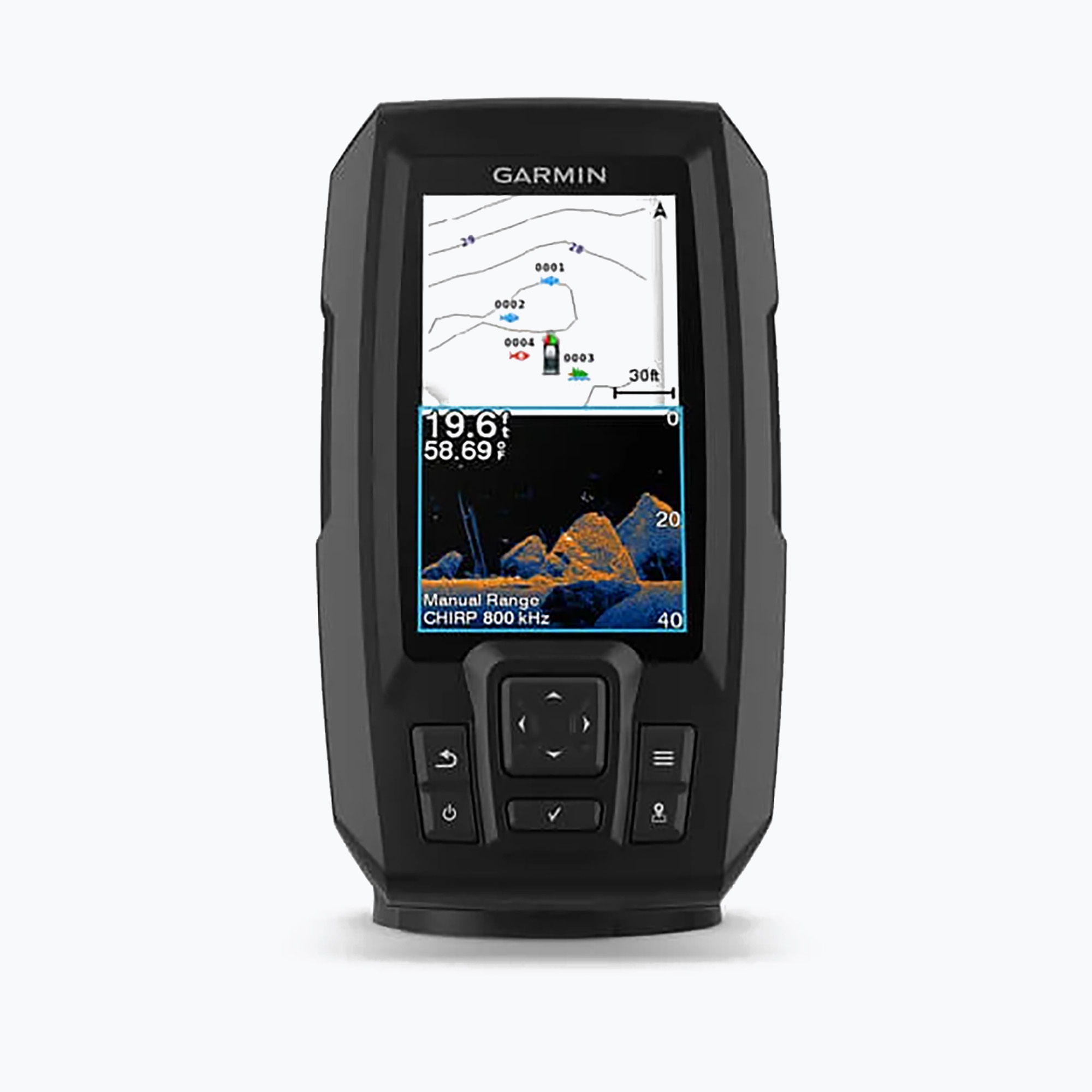 Rybářský sonar Garmin Striker Vivid 4CV s převodníkem GT20 černý 010-02550-01 (Striker Vivid 4CV z przetwornikiem GT20 010-02550-01)