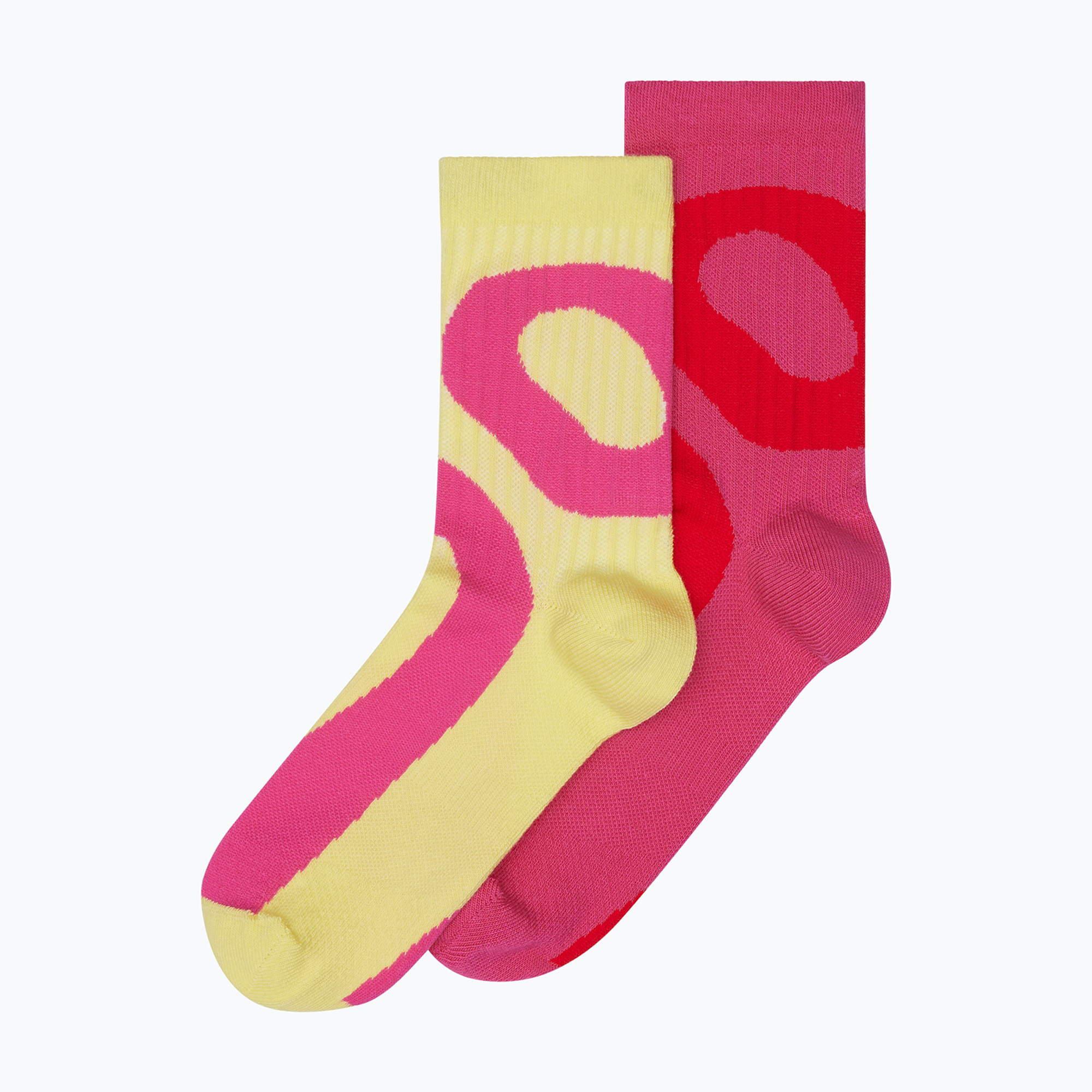Ponožky On Running Liquid Logo High 2 pary limelight/pink (Liquid Logo High 2UF10132893)