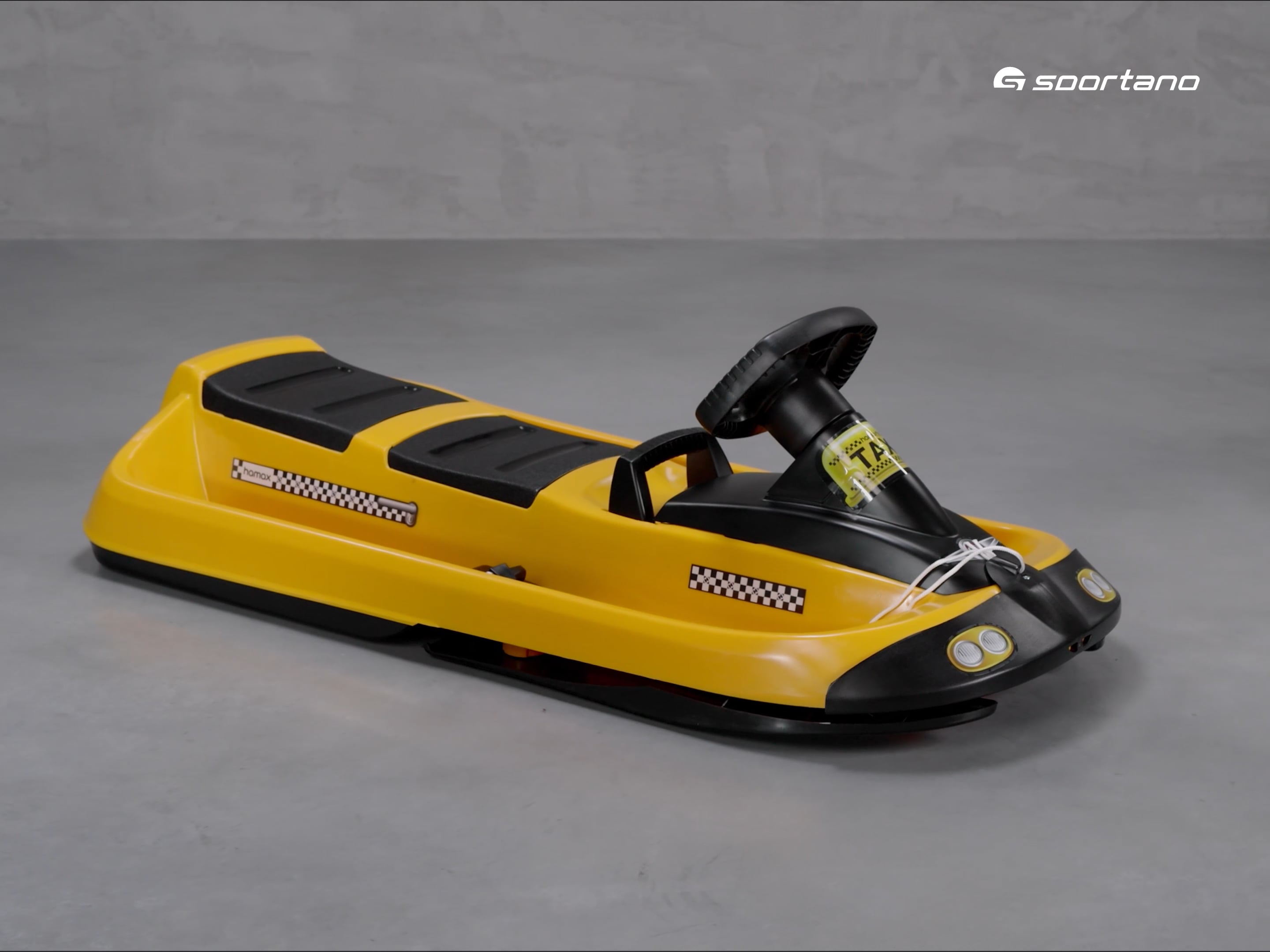 Dětské sáňky s volantem Hamax Sno Taxi žluté 505514