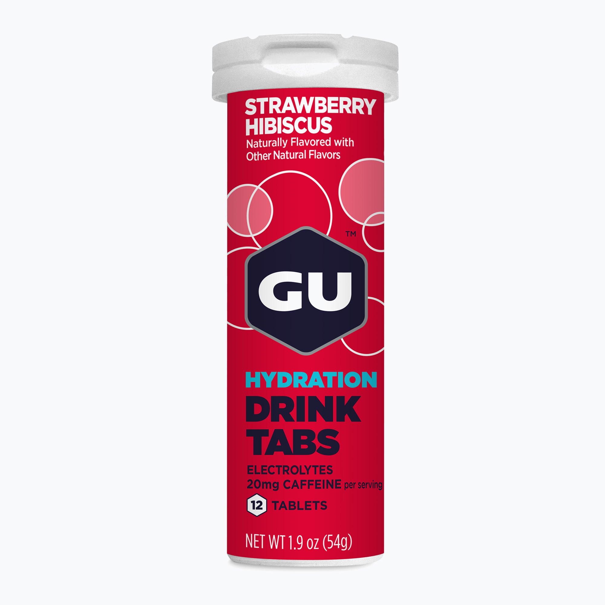 GU Hydration Drink Tabs strawberry/hibiscus 12 tabletek (Hydration Drink Tabs 124916)