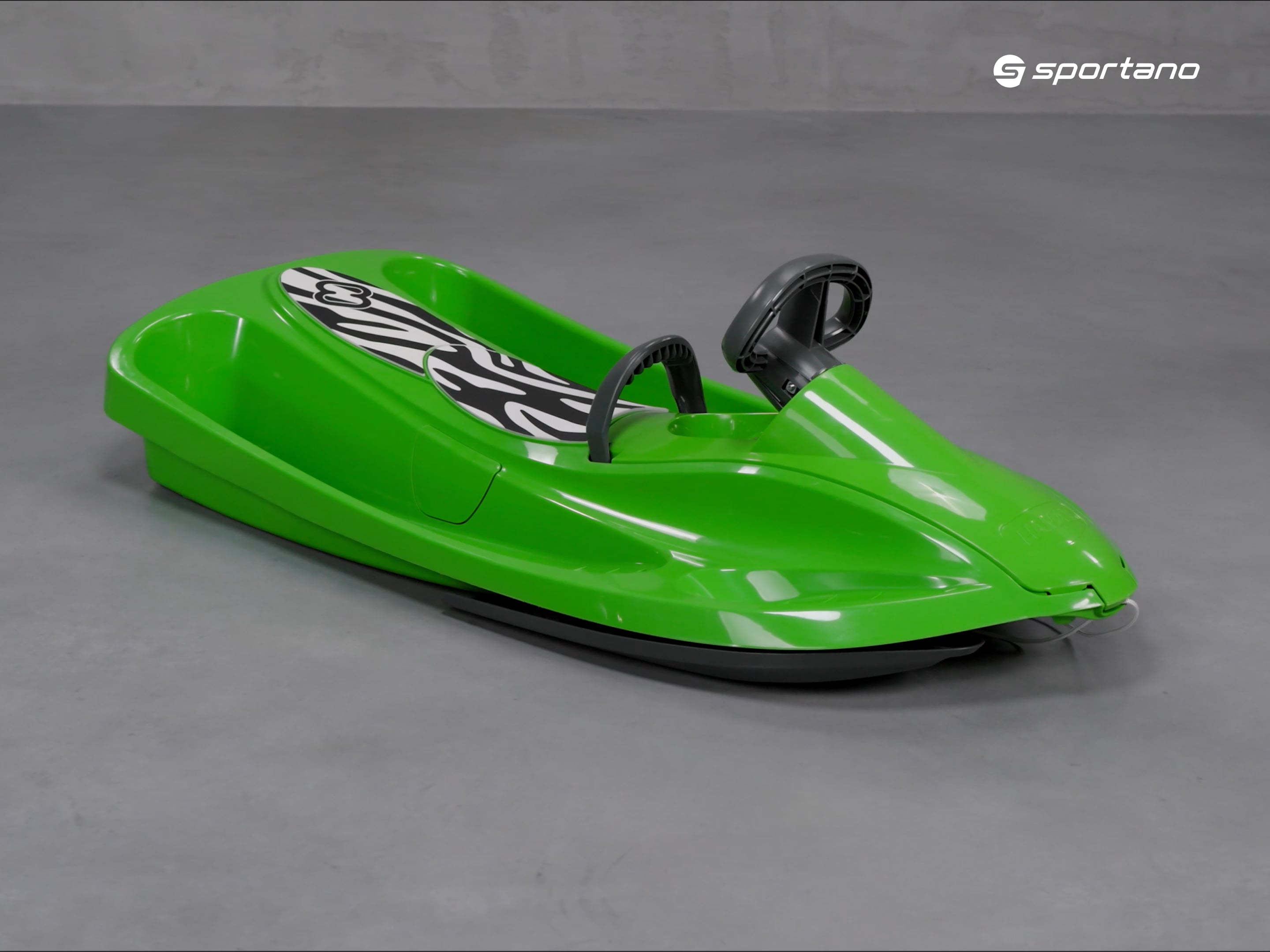 Dětské sáňky s volantem Hamax Sno Zebra zelené 503516