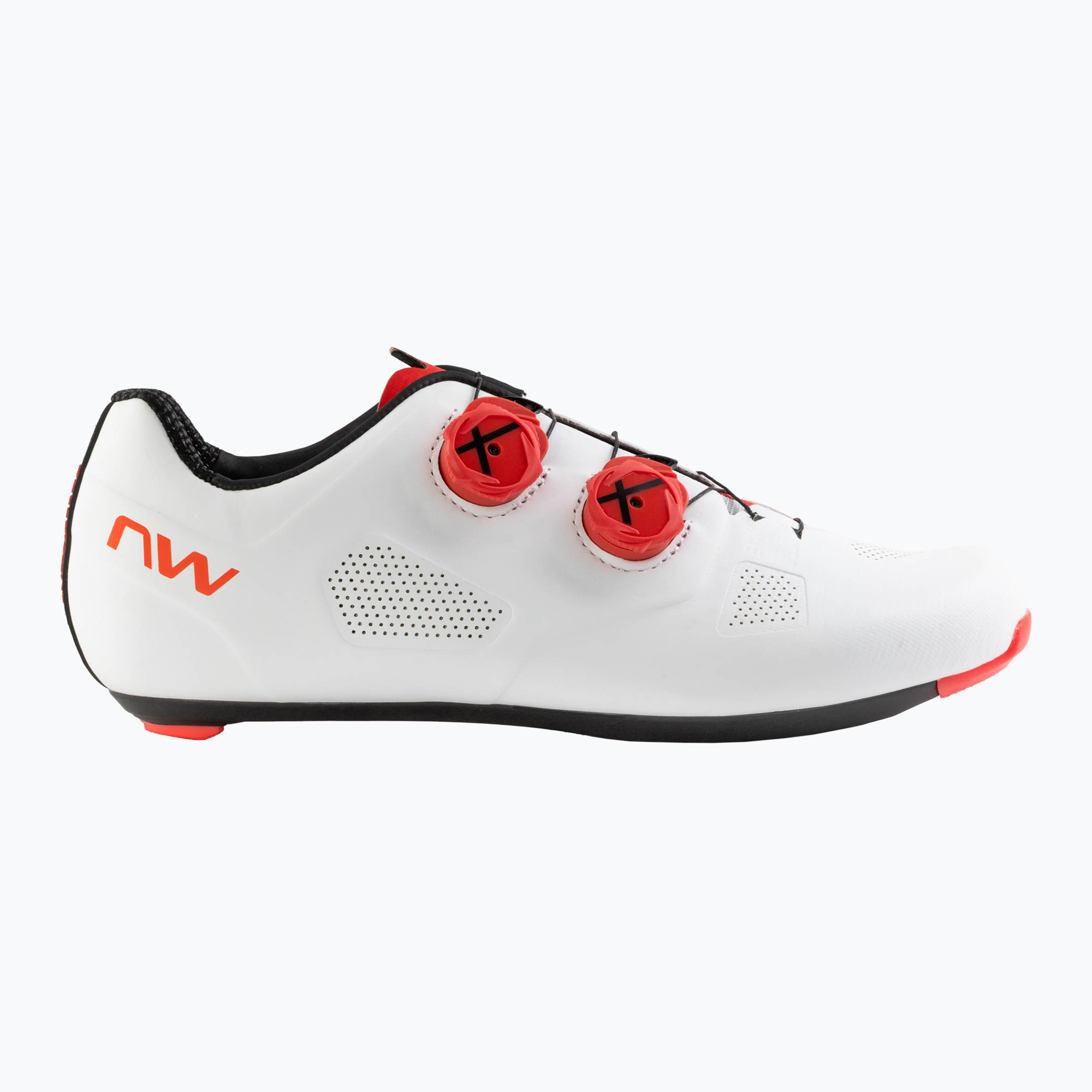 Pánské cyklistické tretry Northwave Revolution white/red fluo (Revolution 80251040)