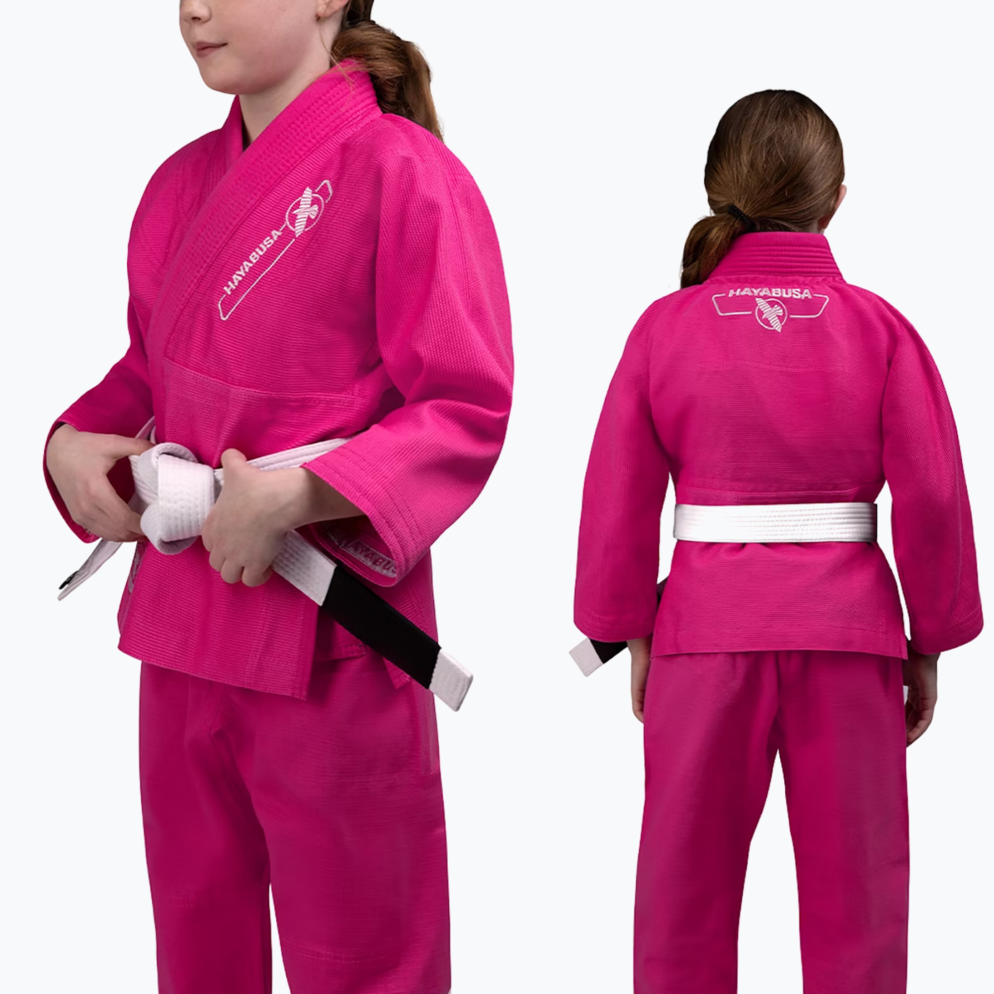 GI pro dětské brazilské jiu-jitsu Hayabusa Essential pink (Essential YEPWJJG-PK)