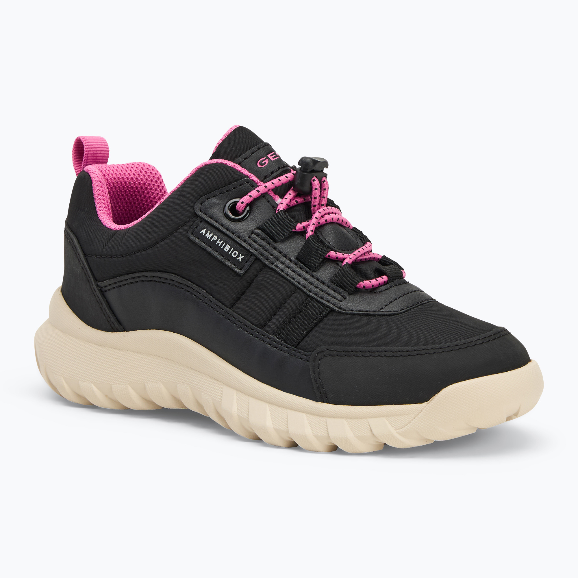 Juniorské boty  Geox Simbyos ABX black/fuchsia (Simbyos ABX J46LGA0FU50C0922)