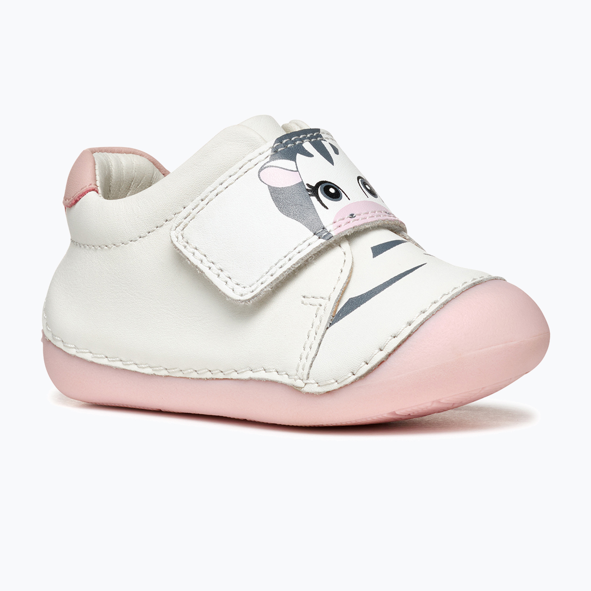 Dětské boty Geox Tutim white/rose (Tutim B3540B00085C0674)