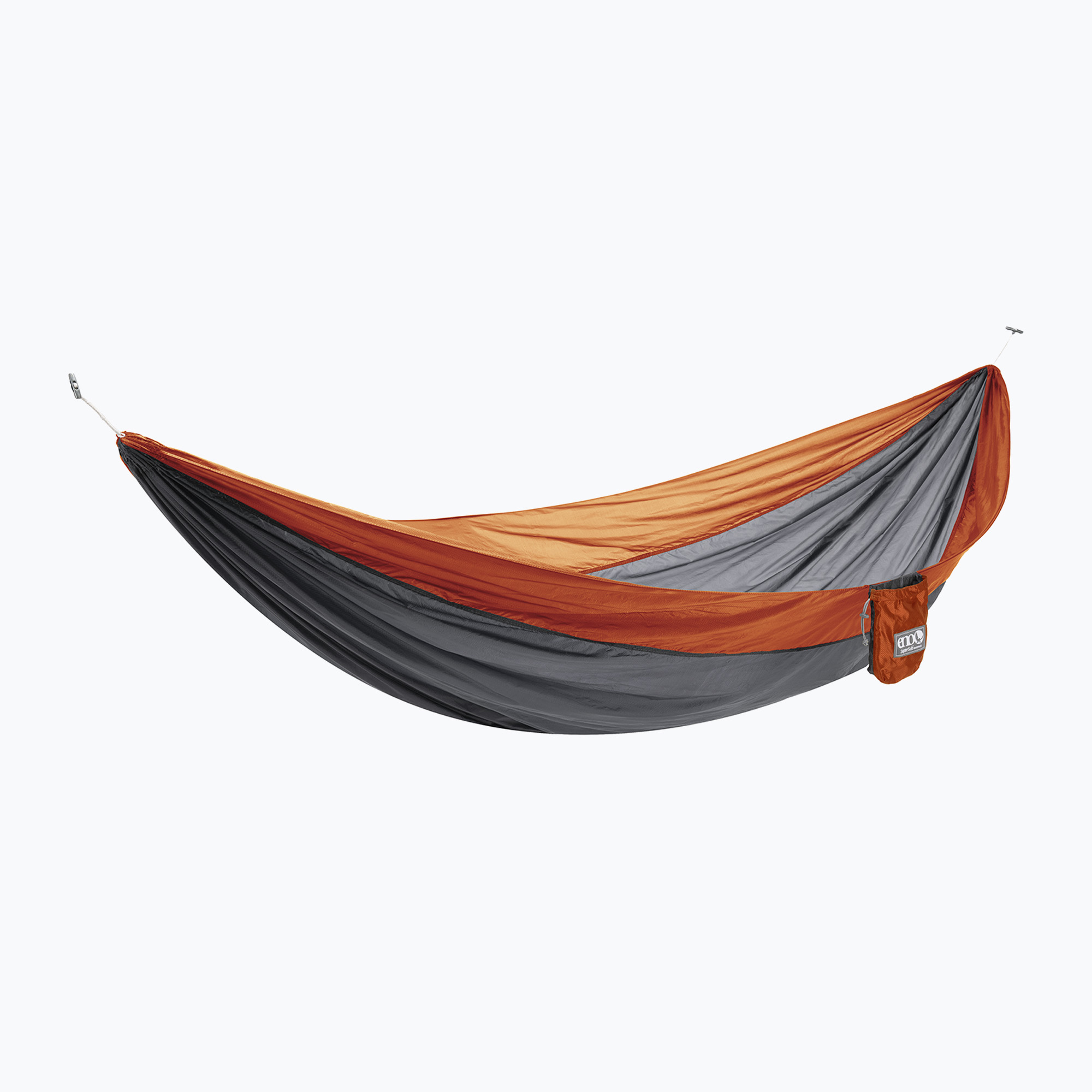 Turistická hamaka ENO SuperSub Ultralight charcoal/orange