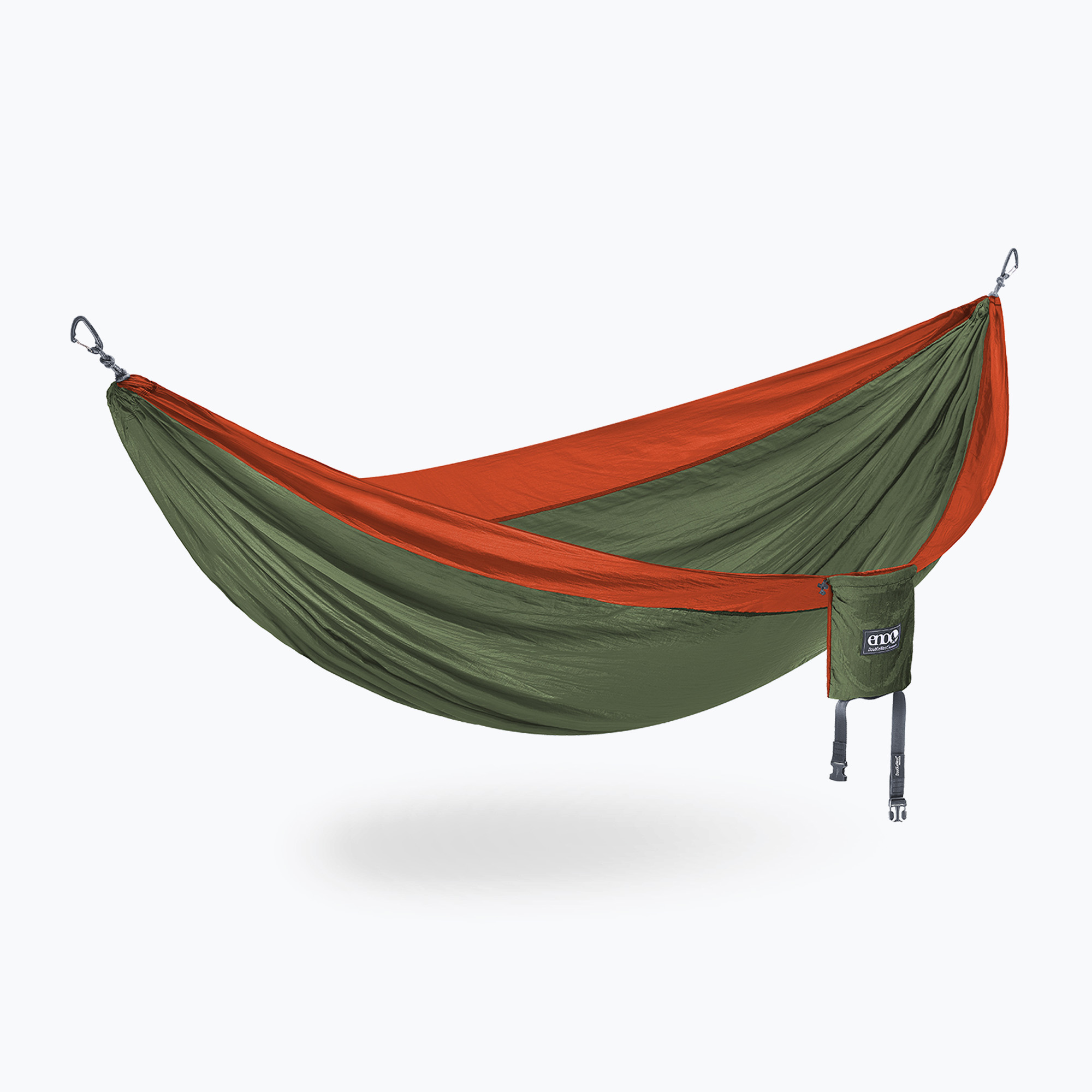 Turistická houpací síť ENO Double Nest zeleno-oranžová DN006 (DoubleNest DN006)