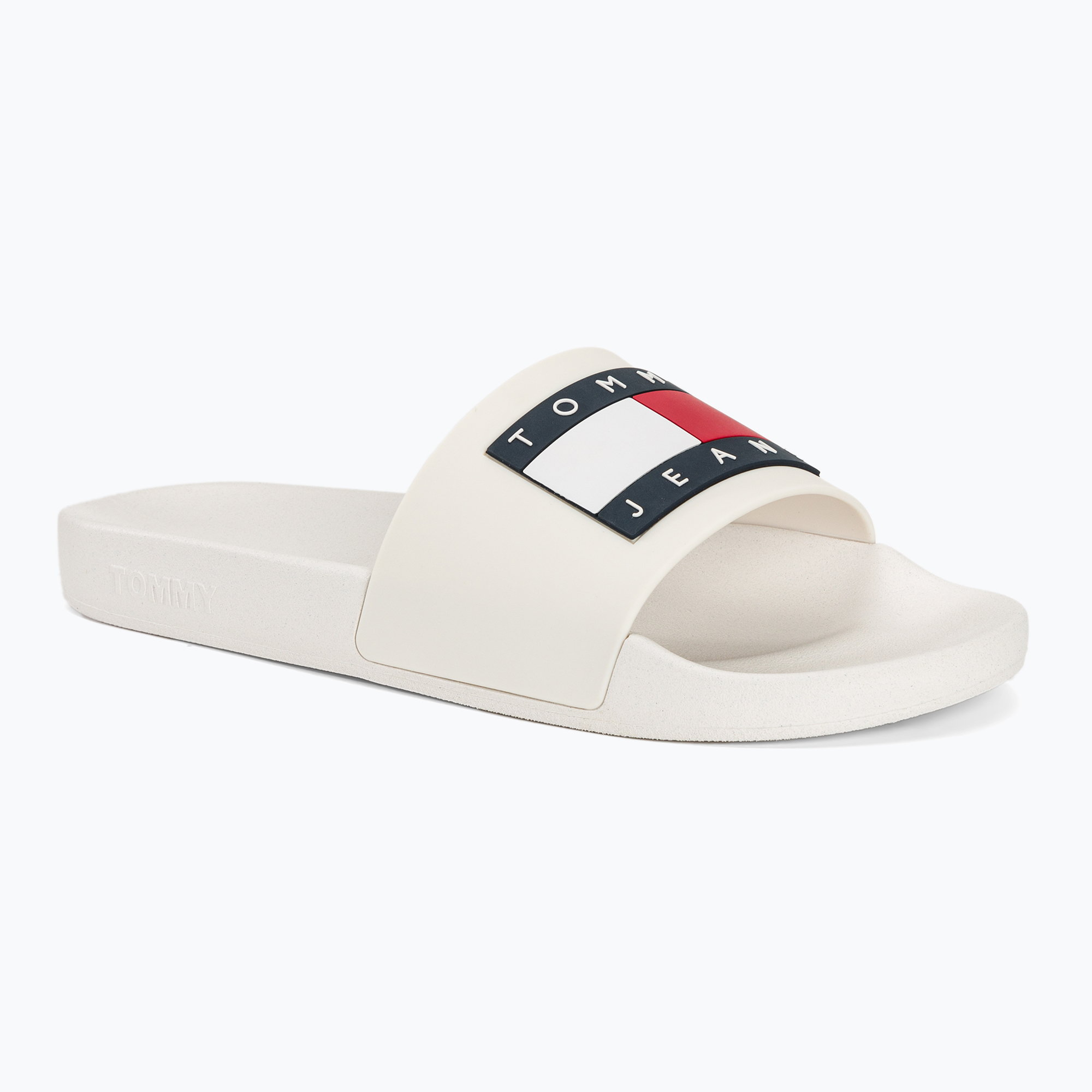 Dámské nazouváky   Tommy Jeans Flag Pool Slide Ess ecru (Flag Pool Slide Ess EN0EN02115TCR)