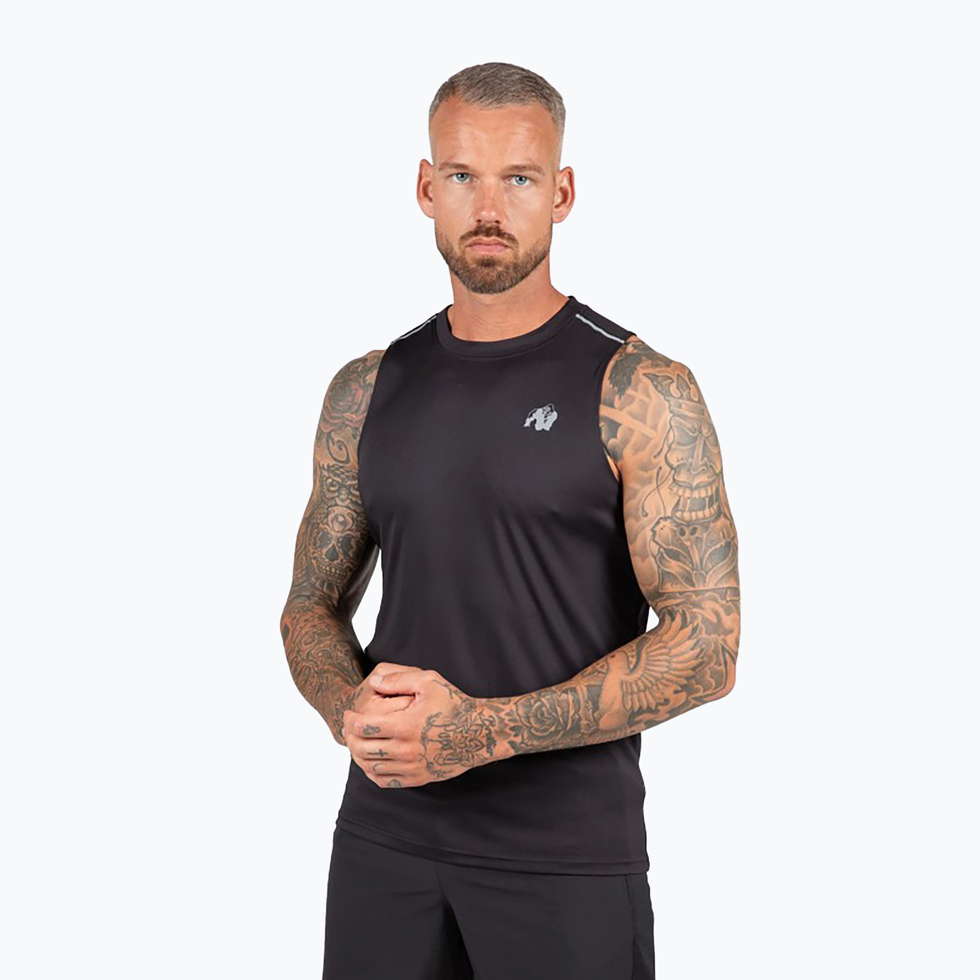 Pánské fitness tílko tank top Gorilla Wear Easton black (Easton 90143900)