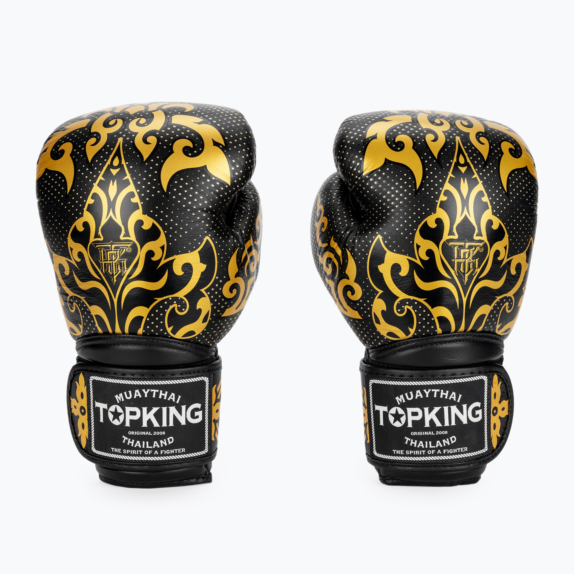 Boxerské rukavice Top King Kanok černé (Boxing Kanok TKBGKN-01-BK)