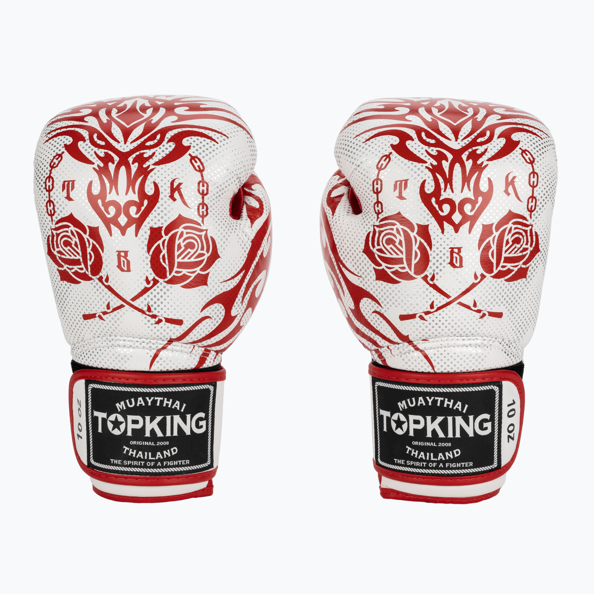 Boxerské rukavice Top King Boxing Dragon red/white