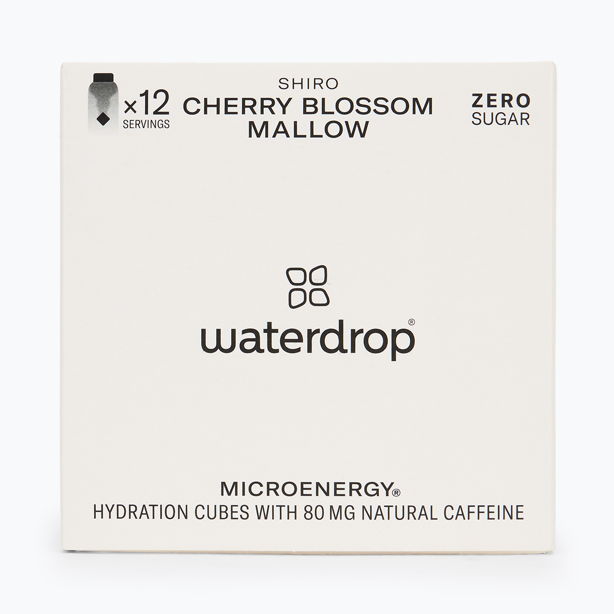Energetický nápoj Microenergy waterdrop energy drink Shiro 12 kostek cherry blossom/mallow