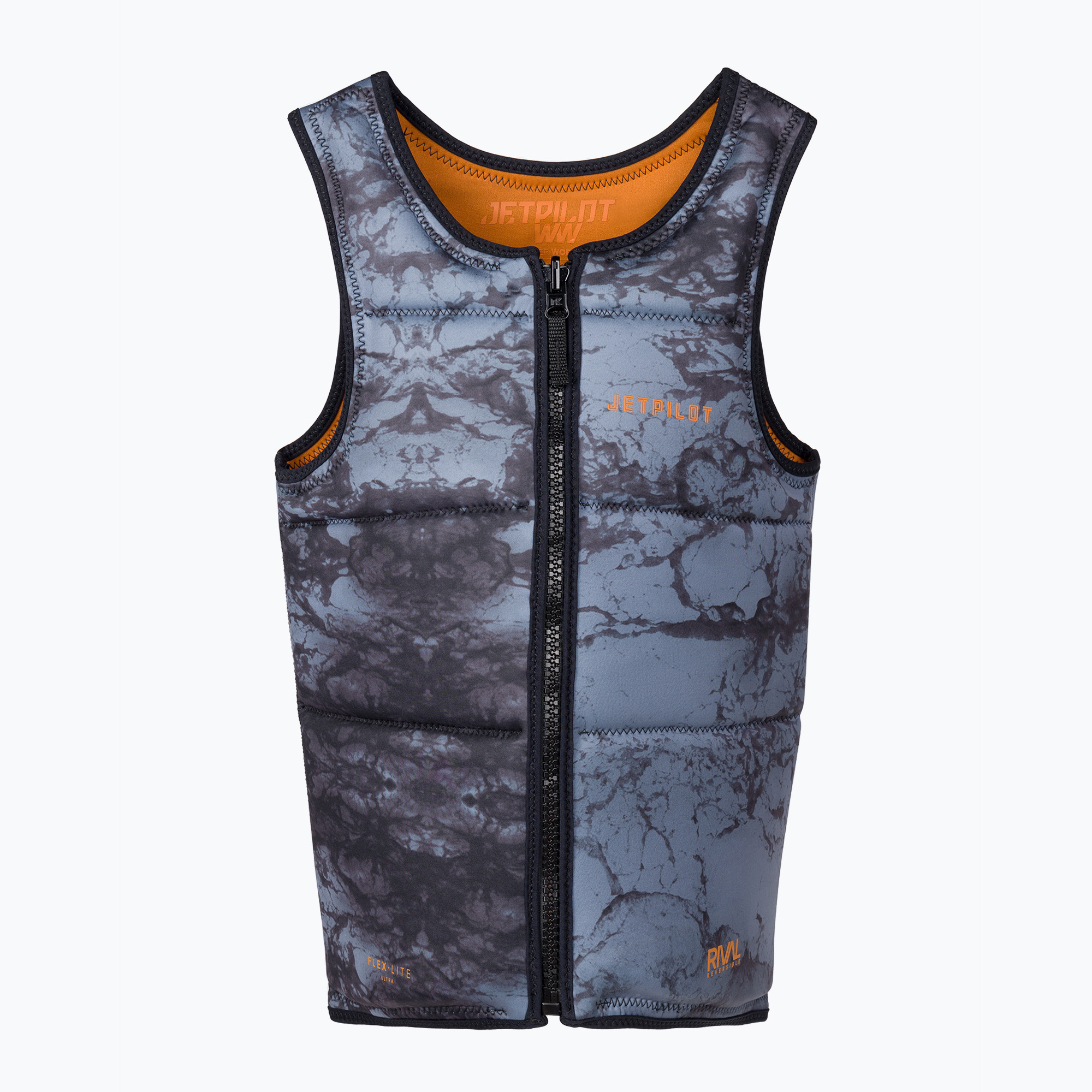 Jetpilot Rival Reversible Fe Neo šedo-oranžová bezpečnostní vesta 2301004 (Rival Reversible Fe Neo Vest 2301004)