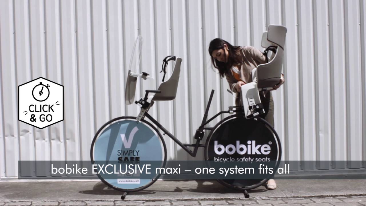 Bobike Exclusive Mini Plus přední sedadlo na kolo černé 8011000021