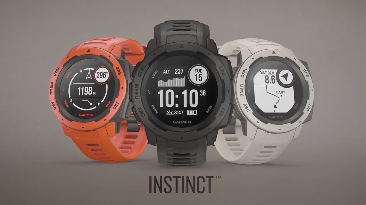Sportovní hodinky Garmin Instinct Tactical Edition hnědé 010-02064-71
