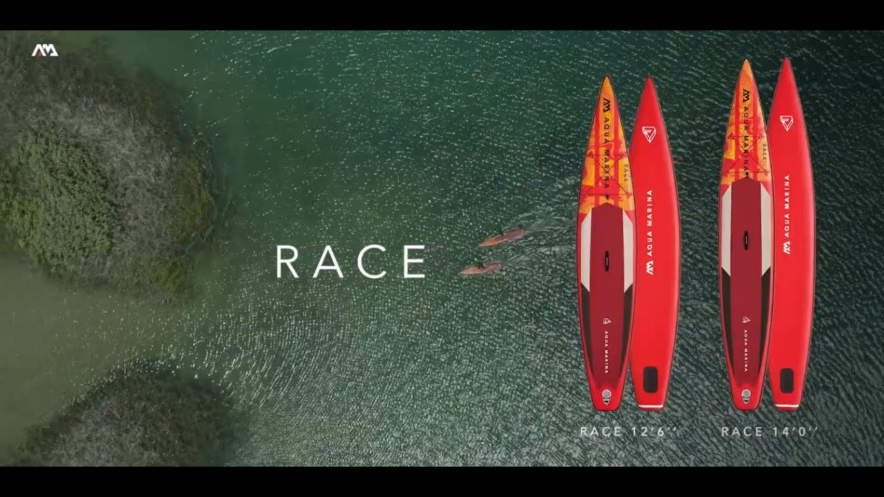 SUP AquaMarina Race - Závodní iSUP, 3,81 m/15 cm červená BT-21RA01