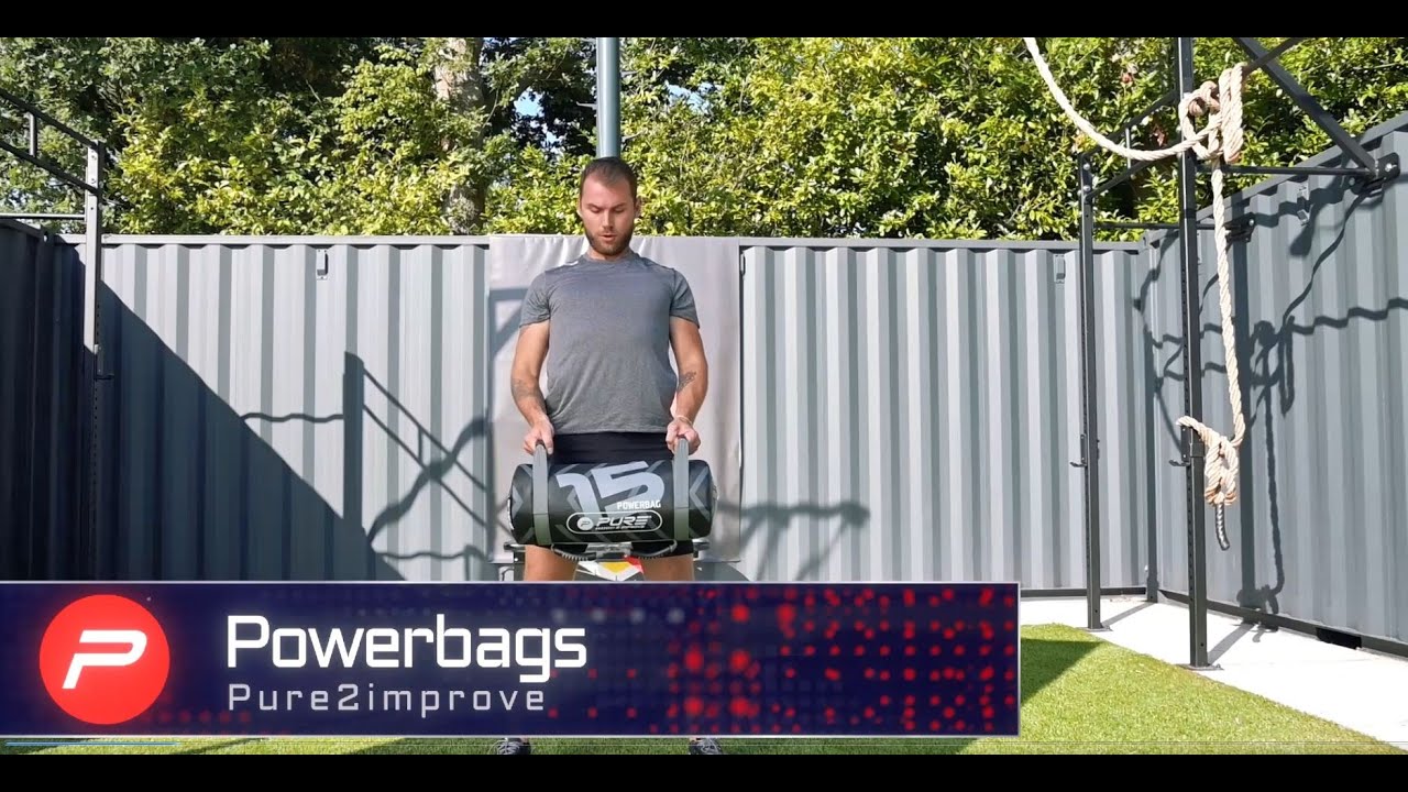 Tréninkový vak 15 kg Pure2Improve Power Bag šedo-černý P2I201730